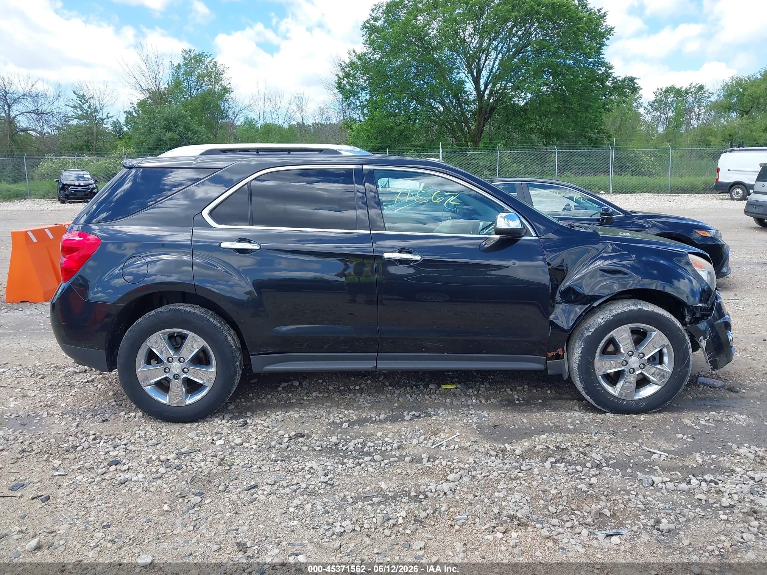 2013 Chevrolet Equinox Ltz Black vin: 2GNALFEK6D6168741