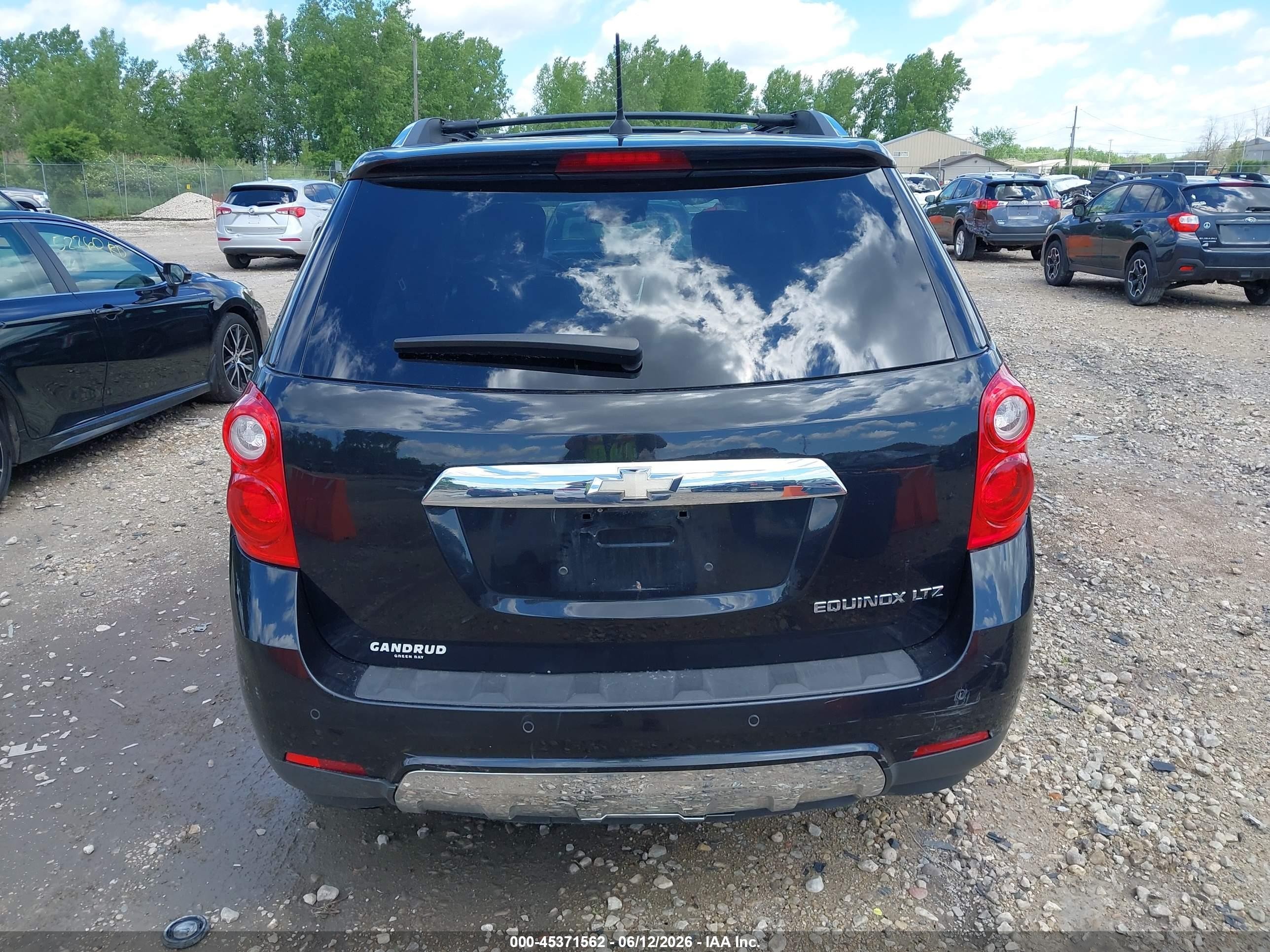 2013 Chevrolet Equinox Ltz Black vin: 2GNALFEK6D6168741