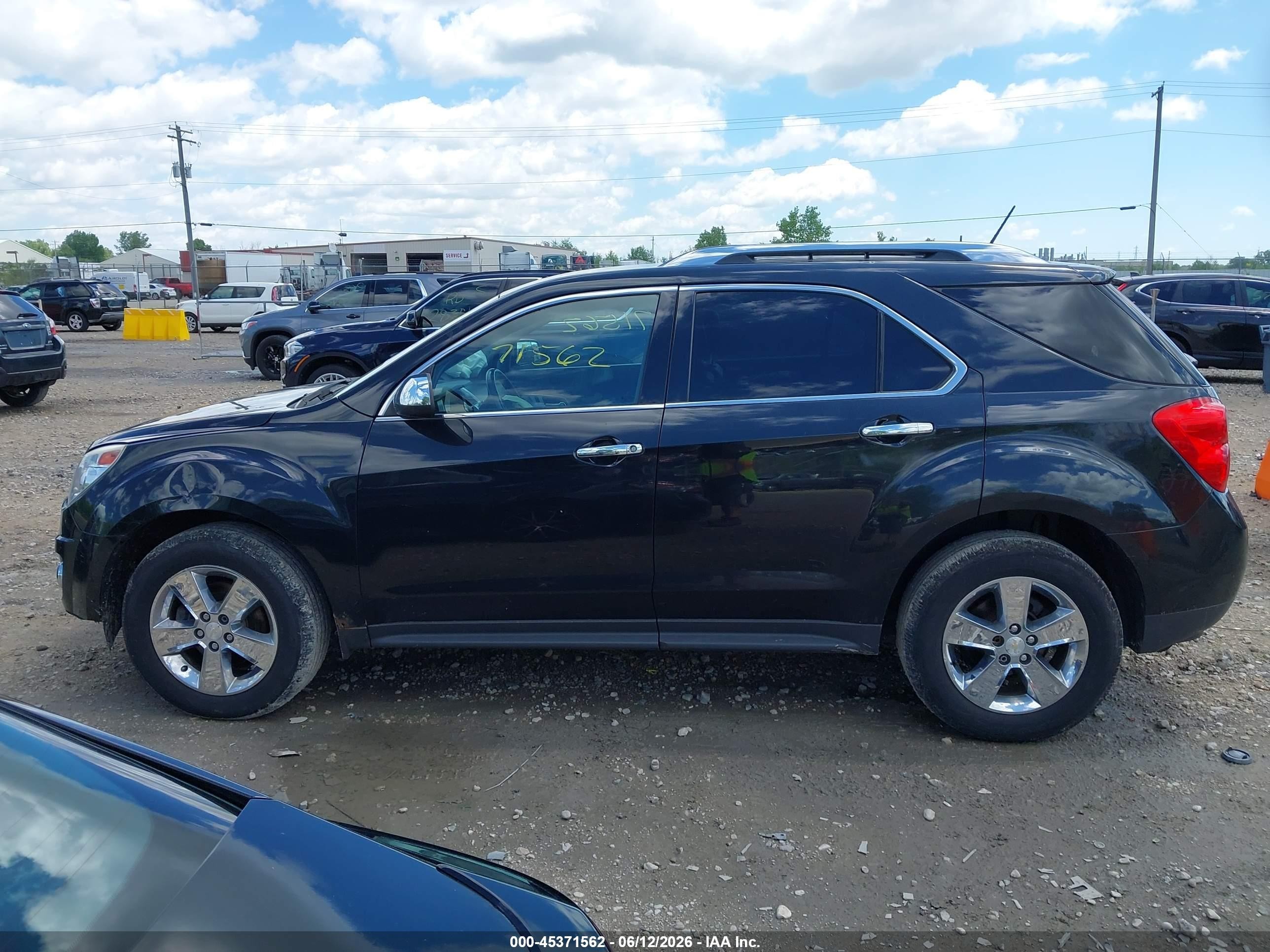 2013 Chevrolet Equinox Ltz Black vin: 2GNALFEK6D6168741