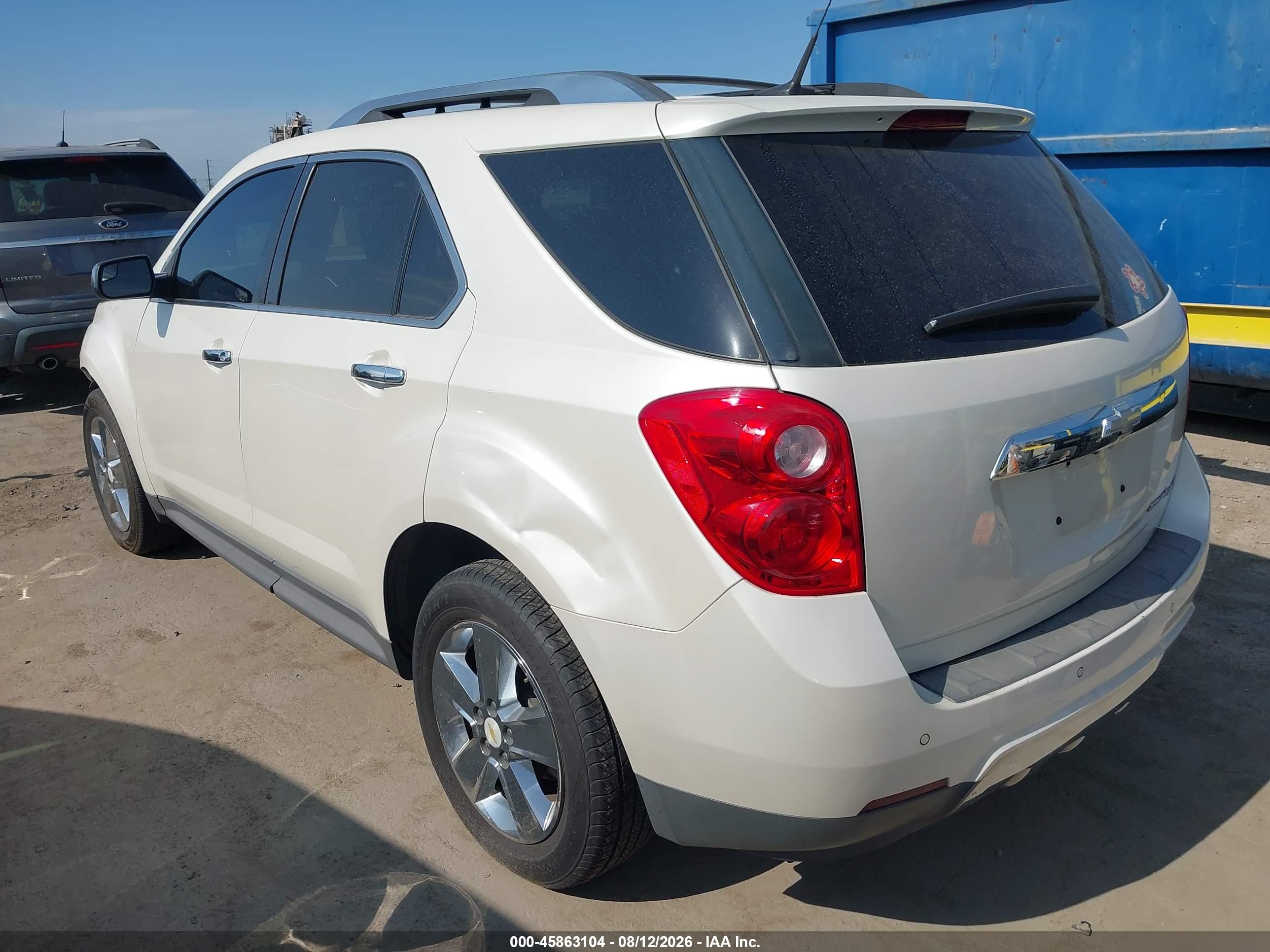 2012 Chevrolet Equinox Ltz White vin: 2GNALFEK8C1300944