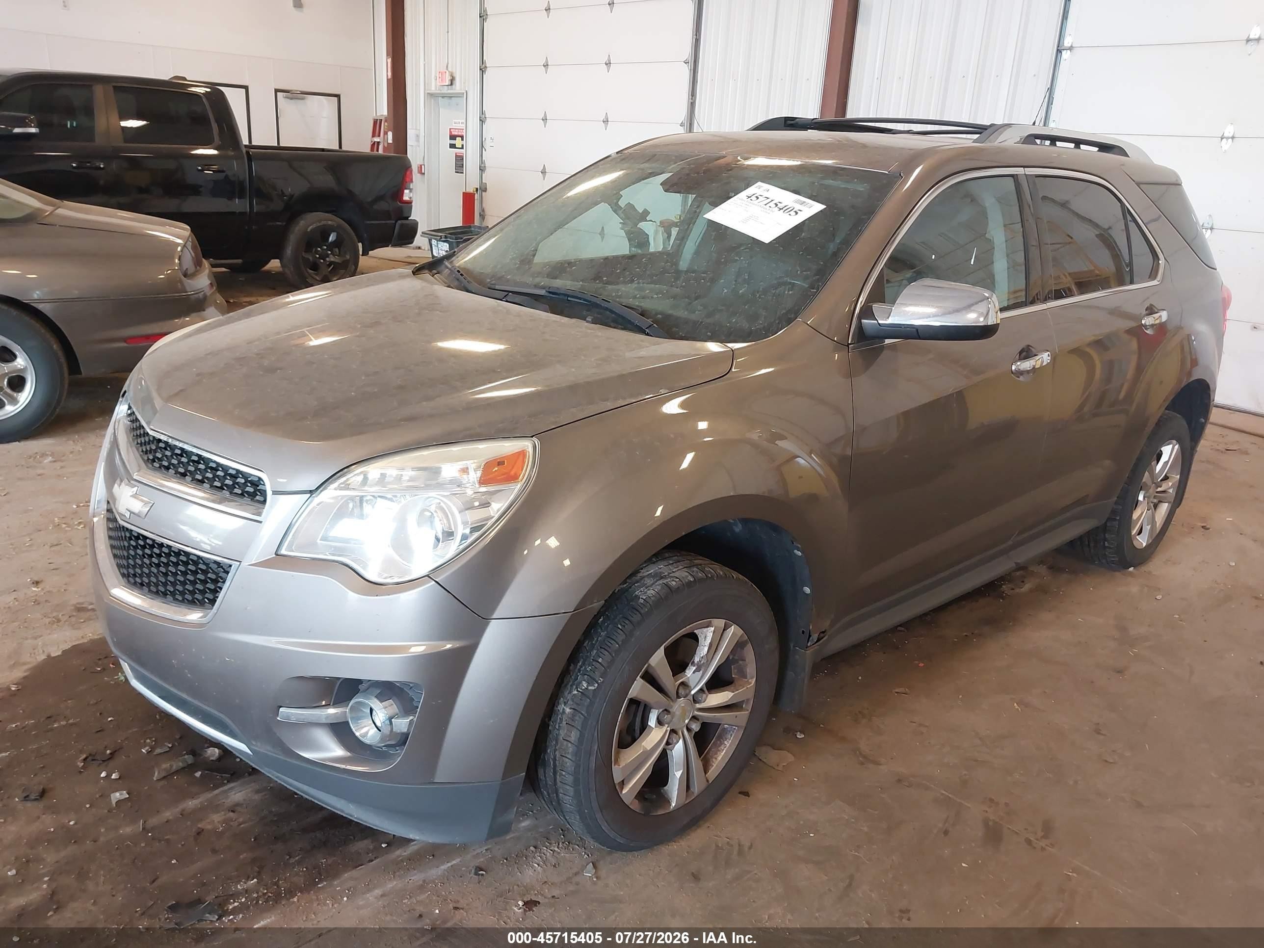 2012 Chevrolet Equinox Ltz Dark Brown vin: 2GNALFEK8C6271206