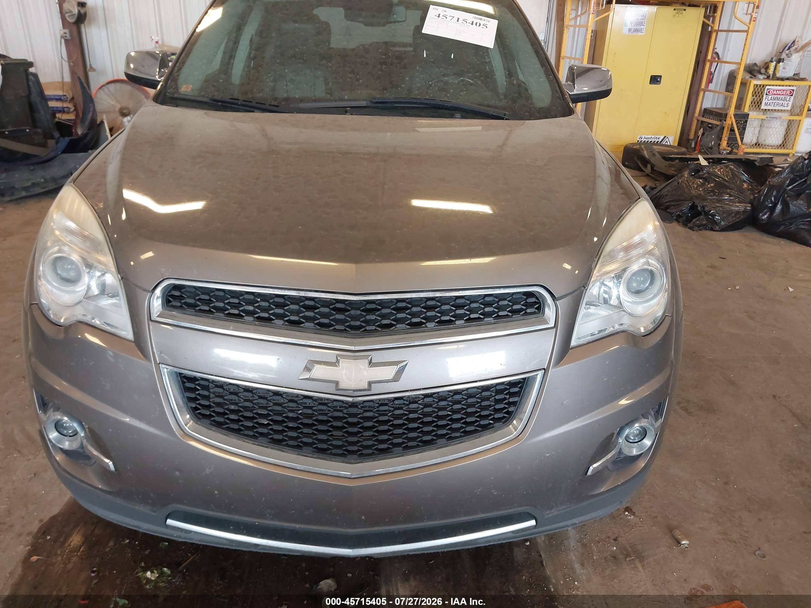 2012 Chevrolet Equinox Ltz Dark Brown vin: 2GNALFEK8C6271206