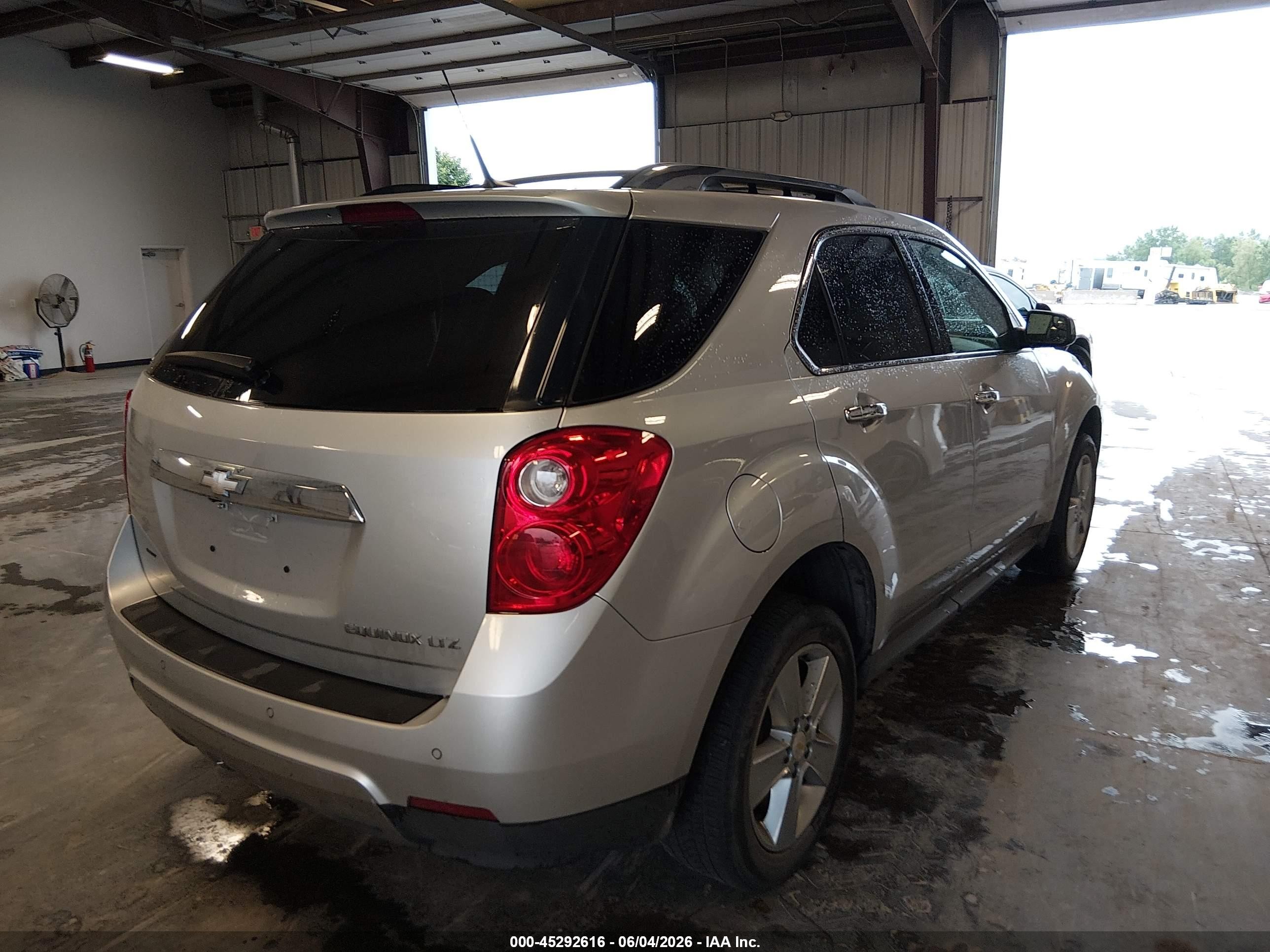 2013 Chevrolet Equinox Ltz Silver vin: 2GNALFEK8D1100034