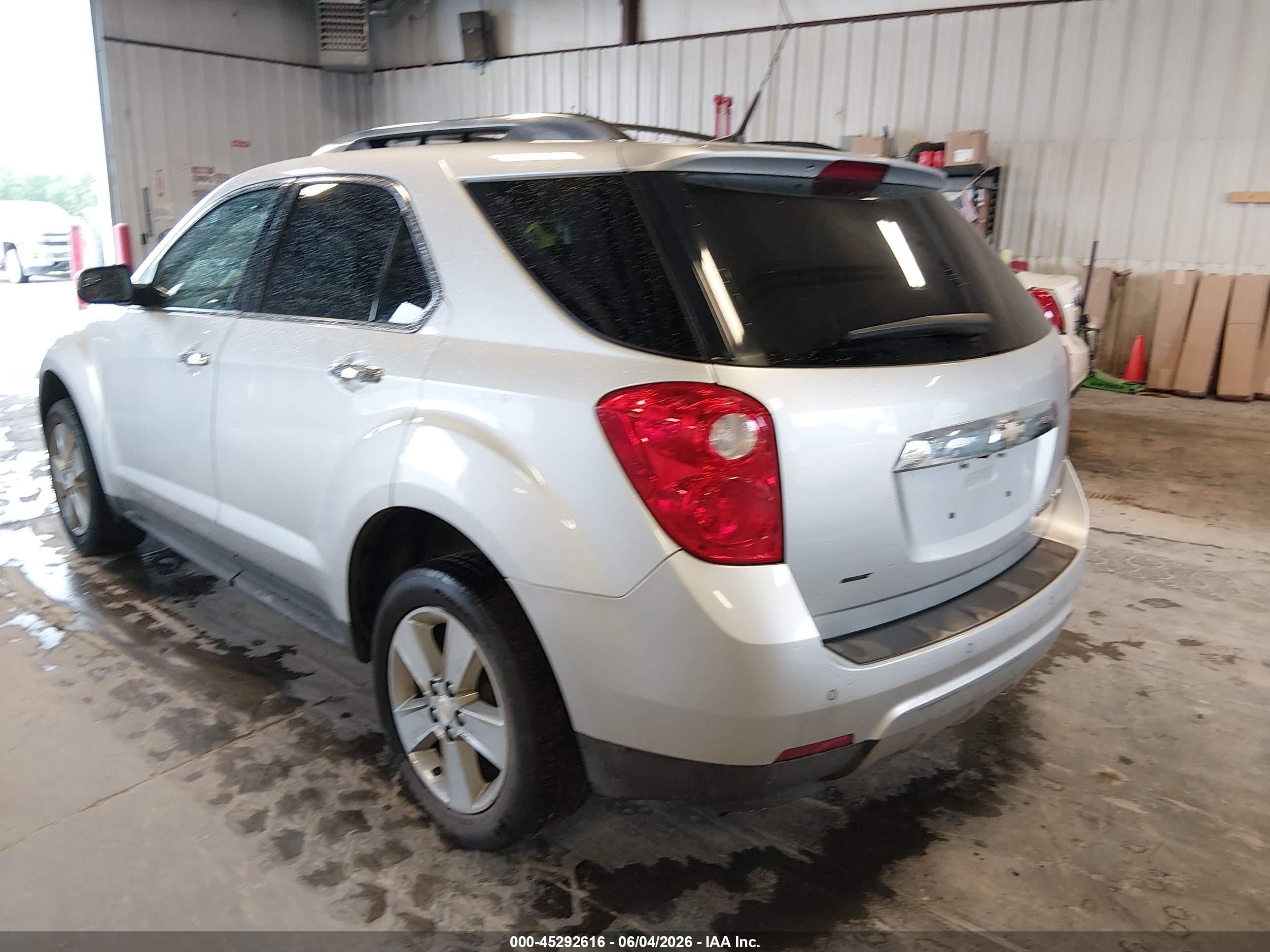 2013 Chevrolet Equinox Ltz Silver vin: 2GNALFEK8D1100034