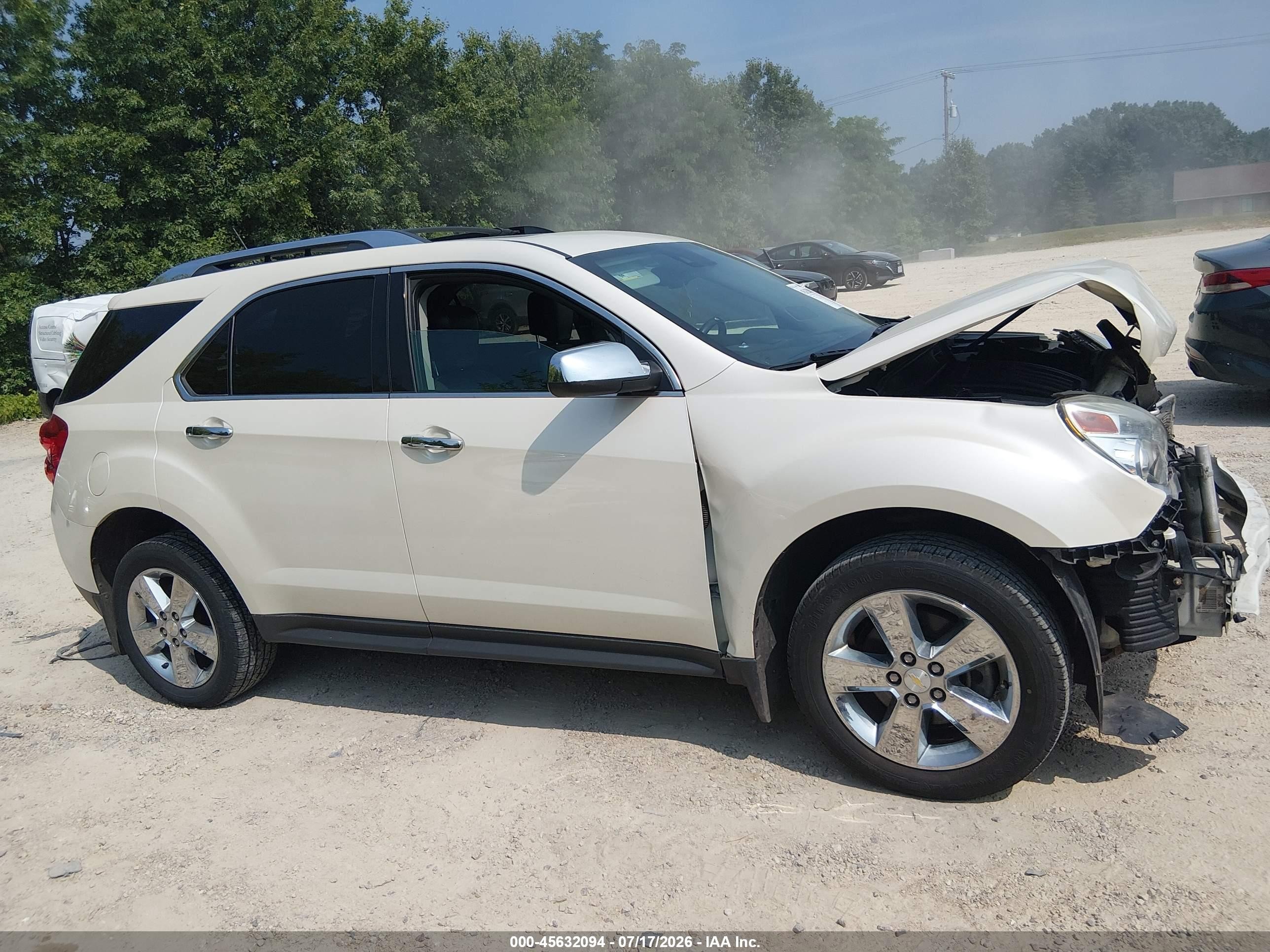 2013 Chevrolet Equinox Ltz Silver vin: 2GNALFEK8D1125614
