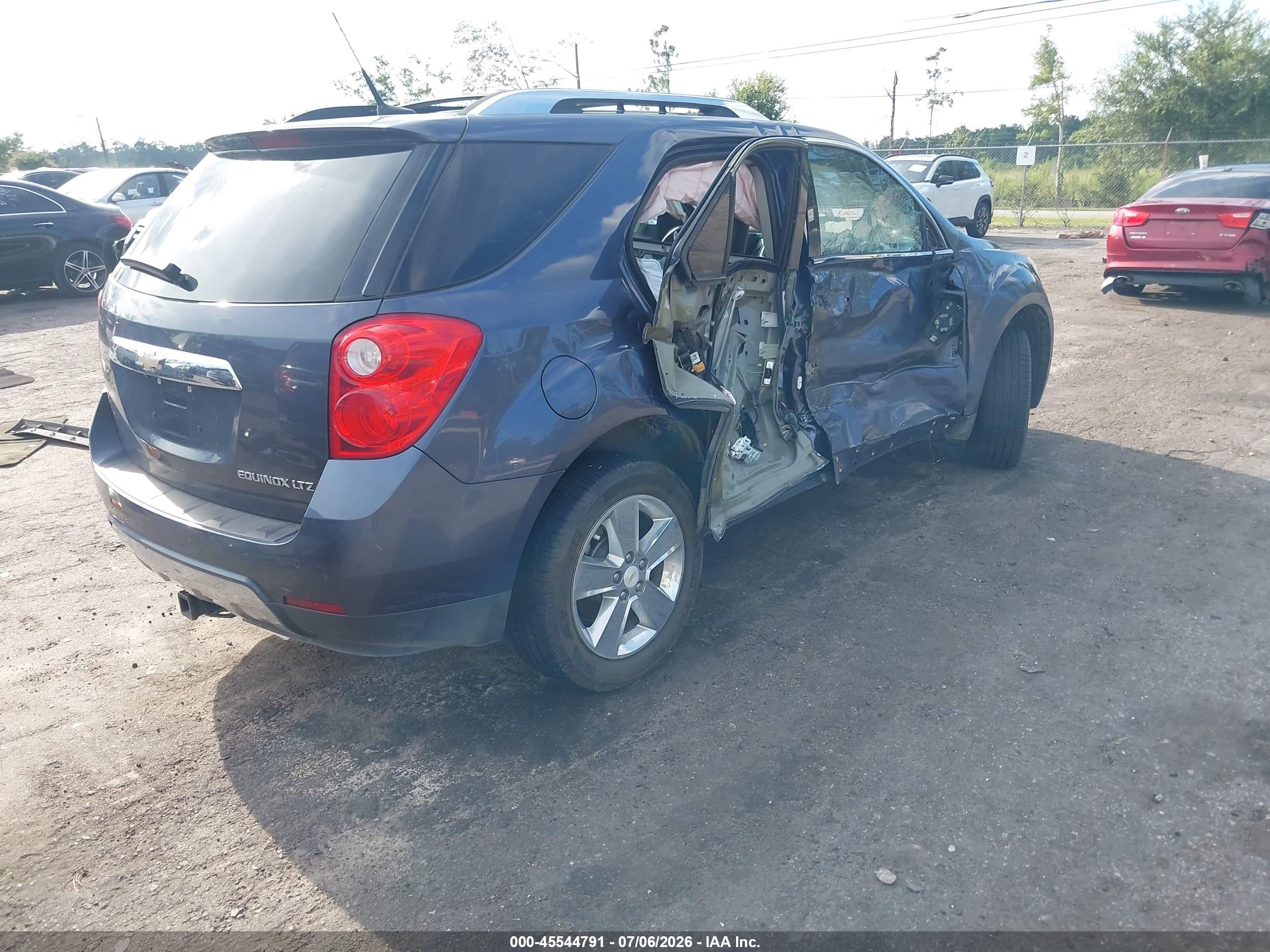 2013 Chevrolet Equinox Ltz Blue vin: 2GNALFEK8D6152332