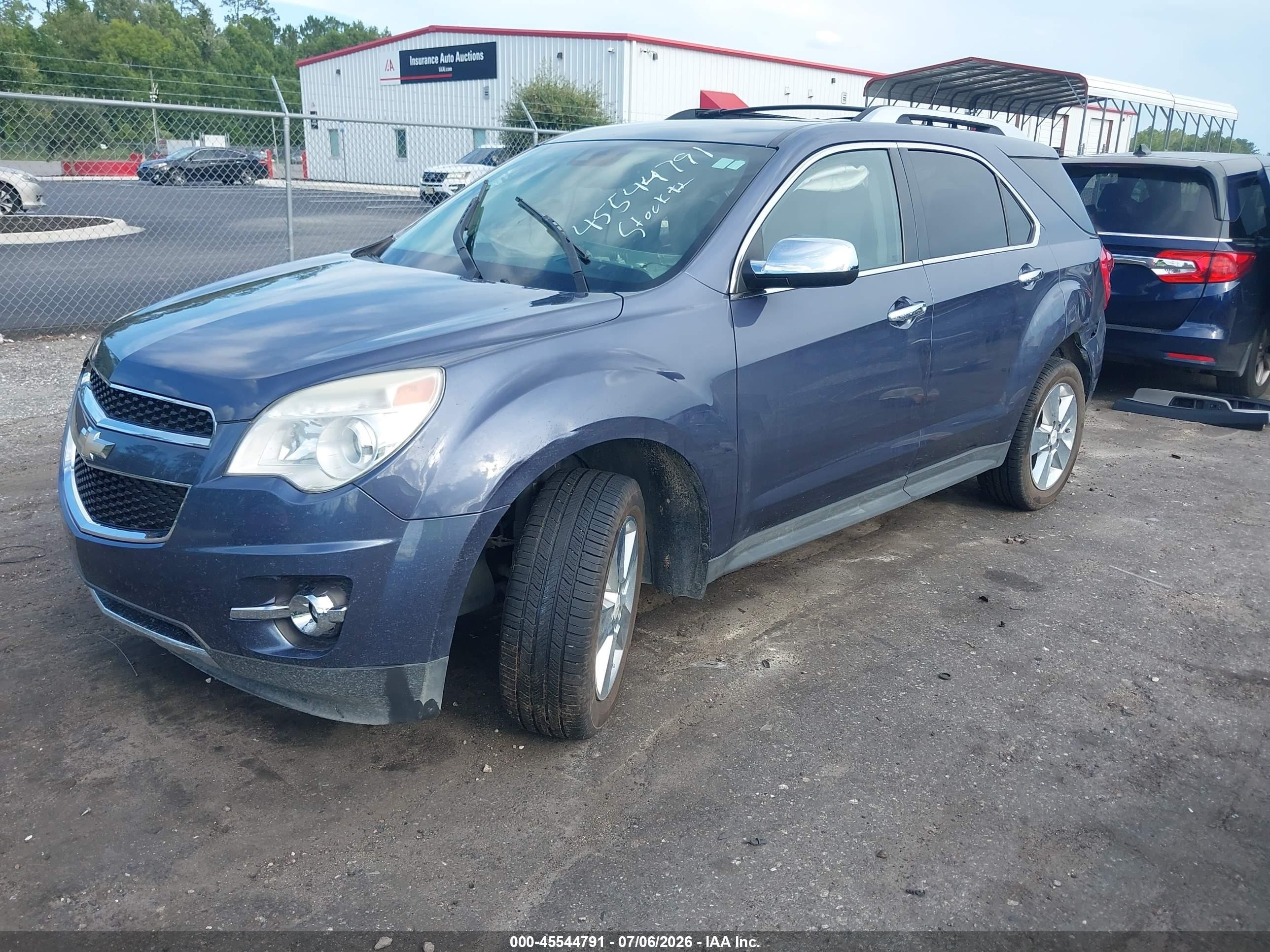 2013 Chevrolet Equinox Ltz Blue vin: 2GNALFEK8D6152332