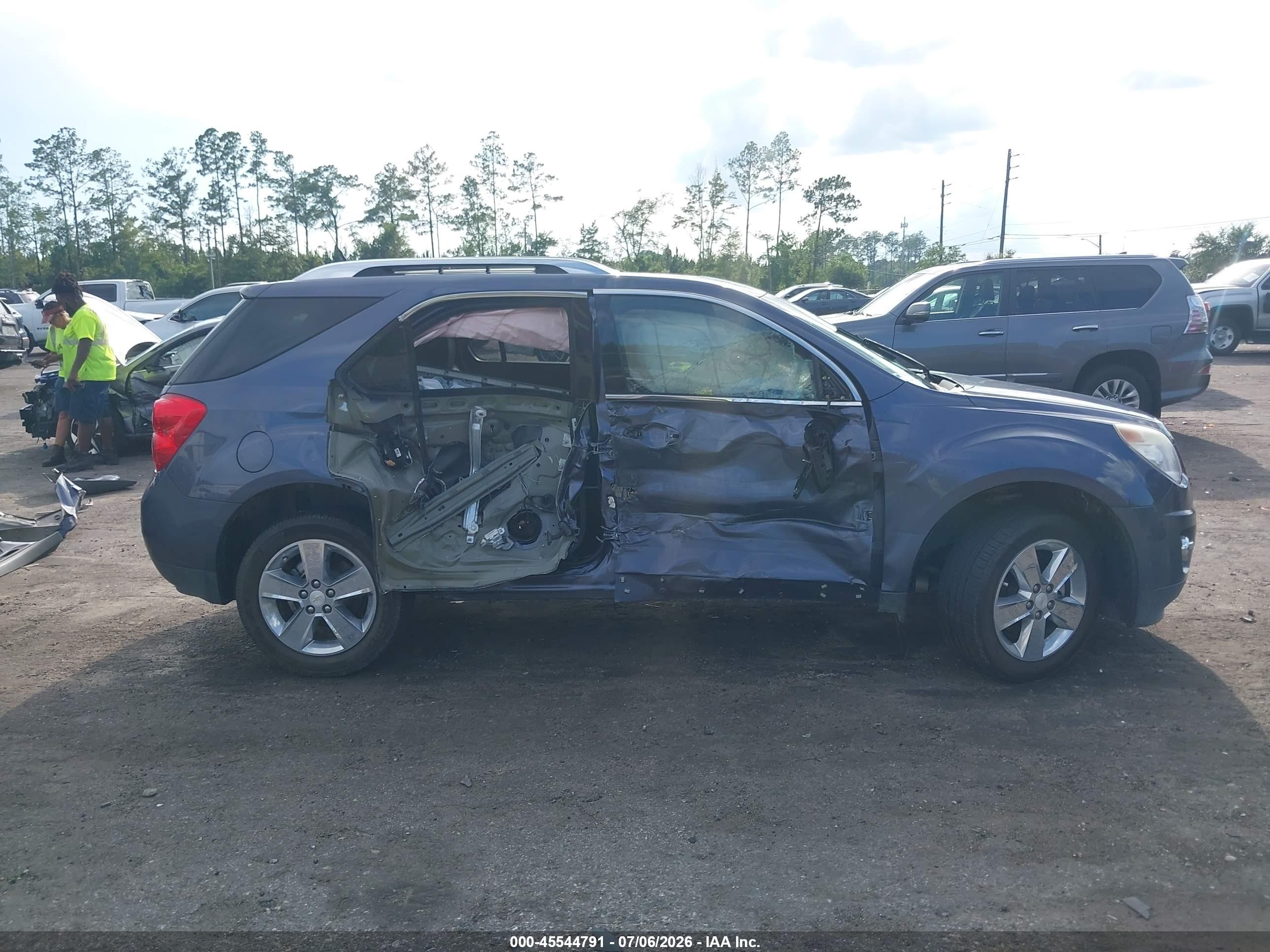 2013 Chevrolet Equinox Ltz Blue vin: 2GNALFEK8D6152332