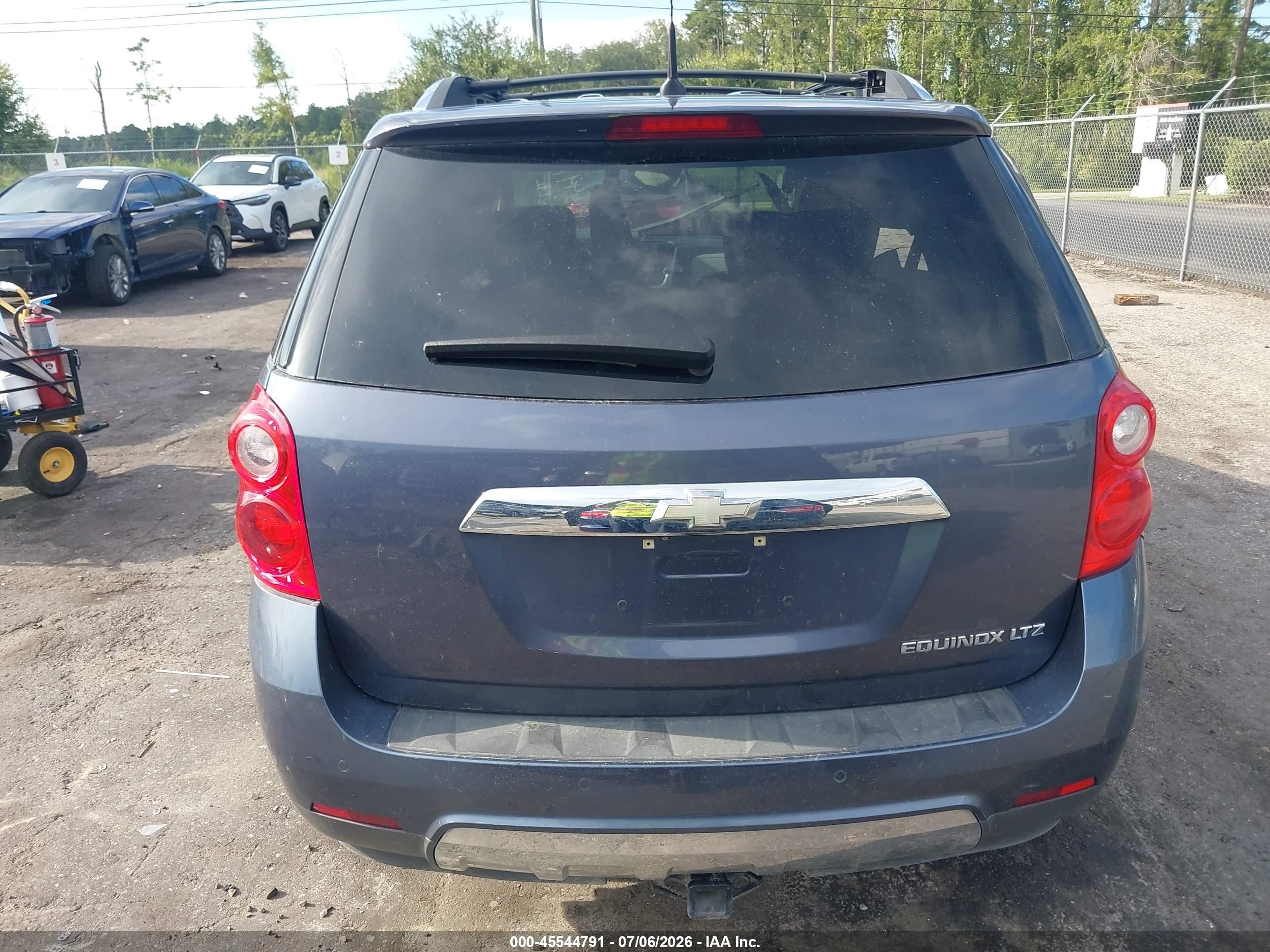 2013 Chevrolet Equinox Ltz Blue vin: 2GNALFEK8D6152332