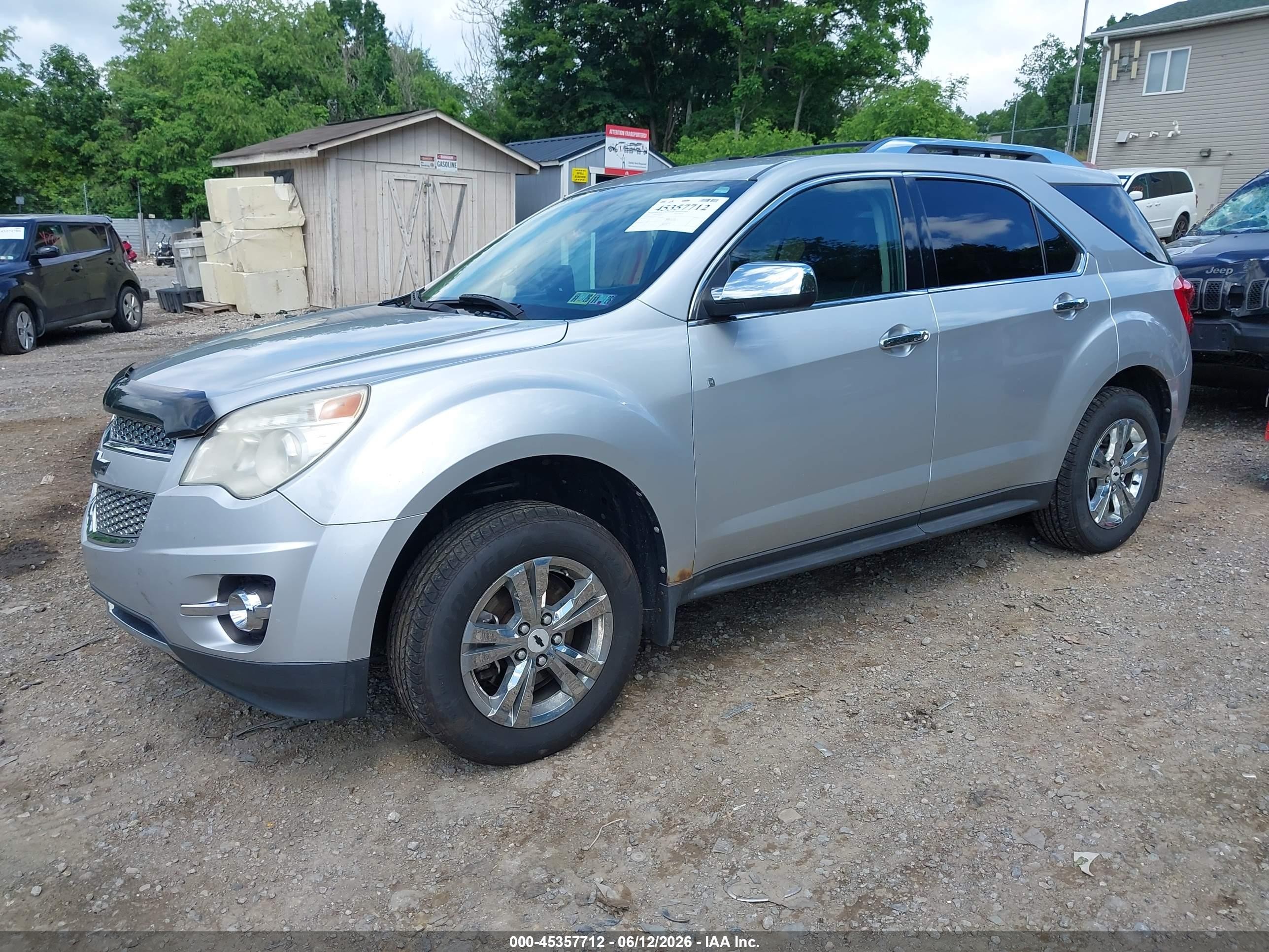 2012 Chevrolet Equinox Ltz Silver vin: 2GNALFEK9C1129993