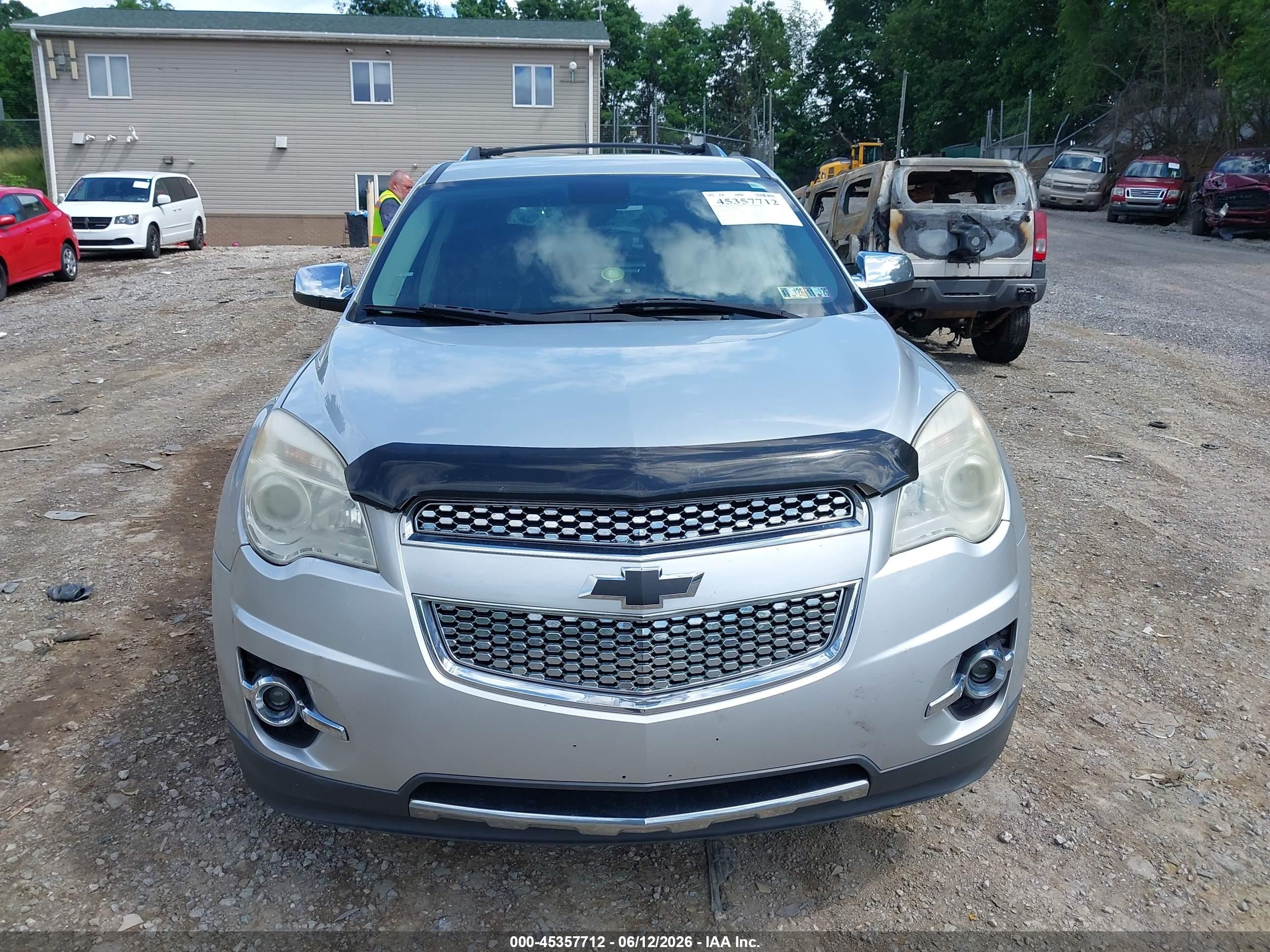 2012 Chevrolet Equinox Ltz Silver vin: 2GNALFEK9C1129993