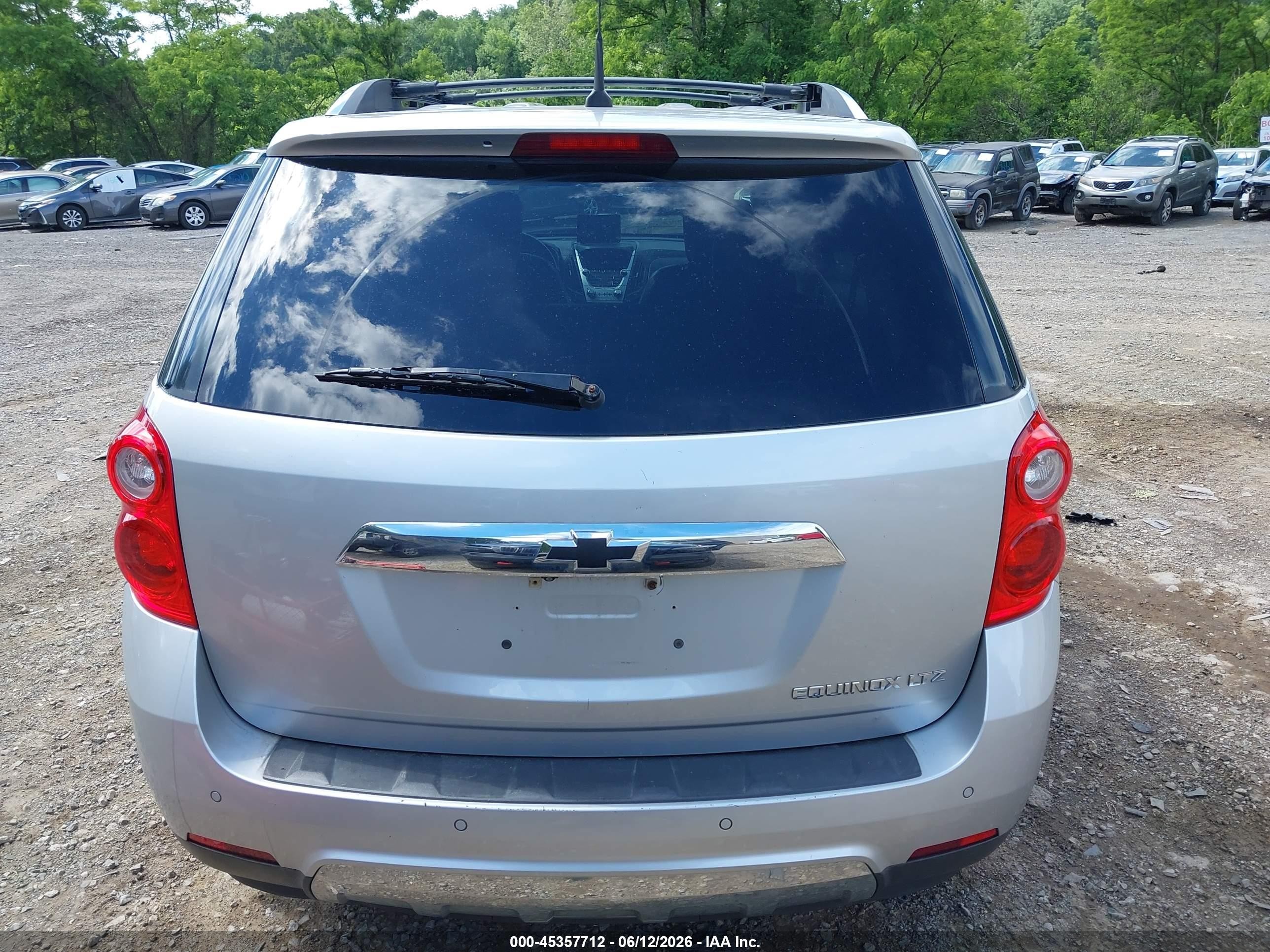 2012 Chevrolet Equinox Ltz Silver vin: 2GNALFEK9C1129993