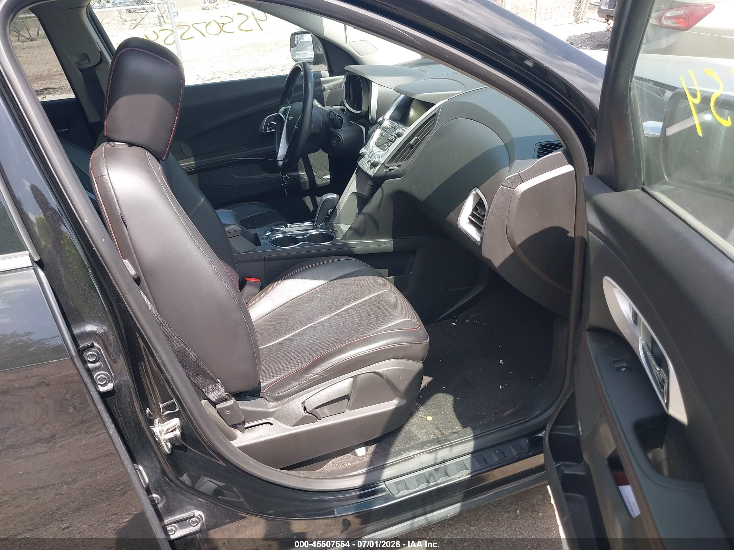 2012 Chevrolet Equinox Ltz Черный vin: 2GNALFEK9C1158734