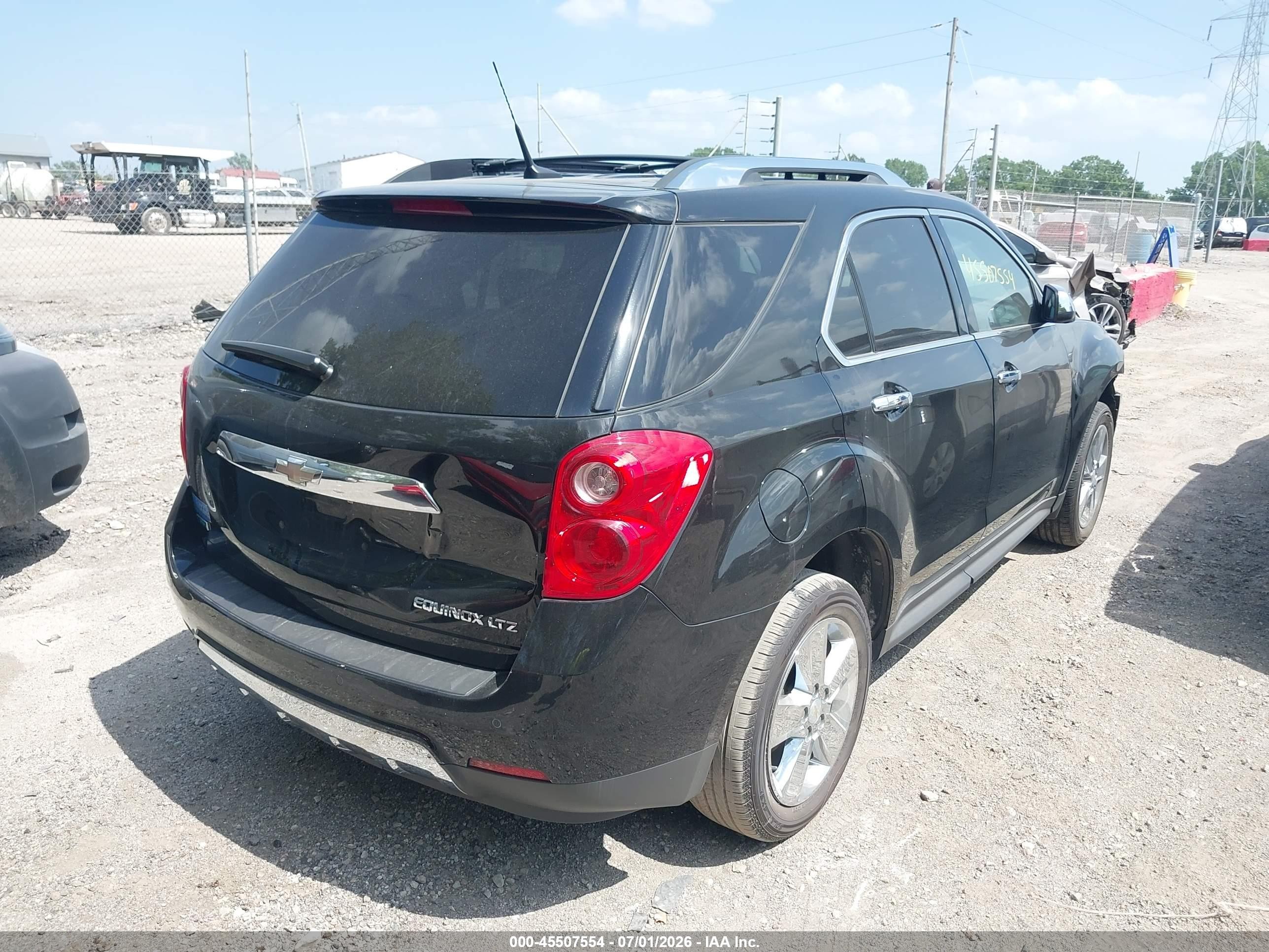 2012 Chevrolet Equinox Ltz Черный vin: 2GNALFEK9C1158734