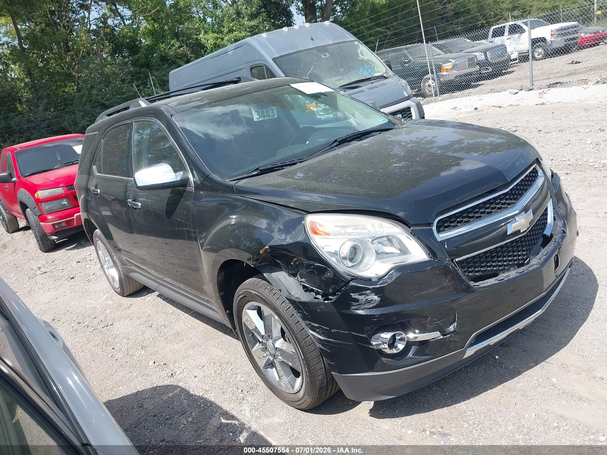 2012 Chevrolet Equinox Ltz Black vin: 2GNALFEK9C1158734