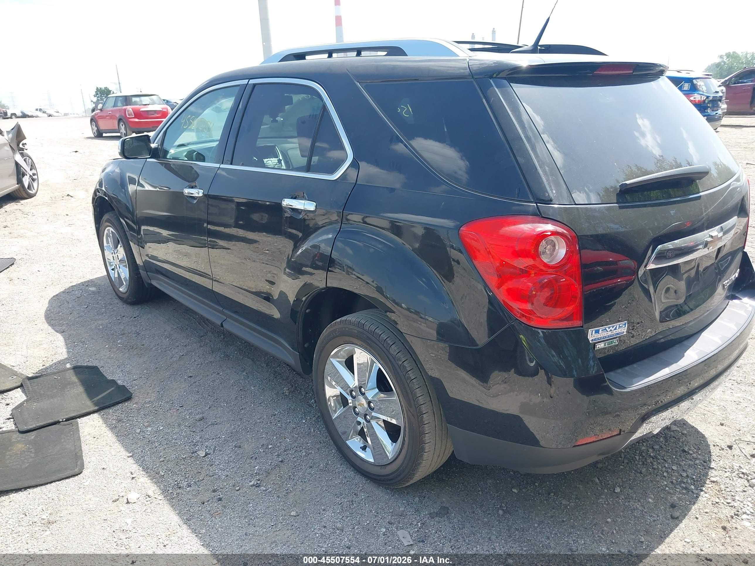 2012 Chevrolet Equinox Ltz Черный vin: 2GNALFEK9C1158734
