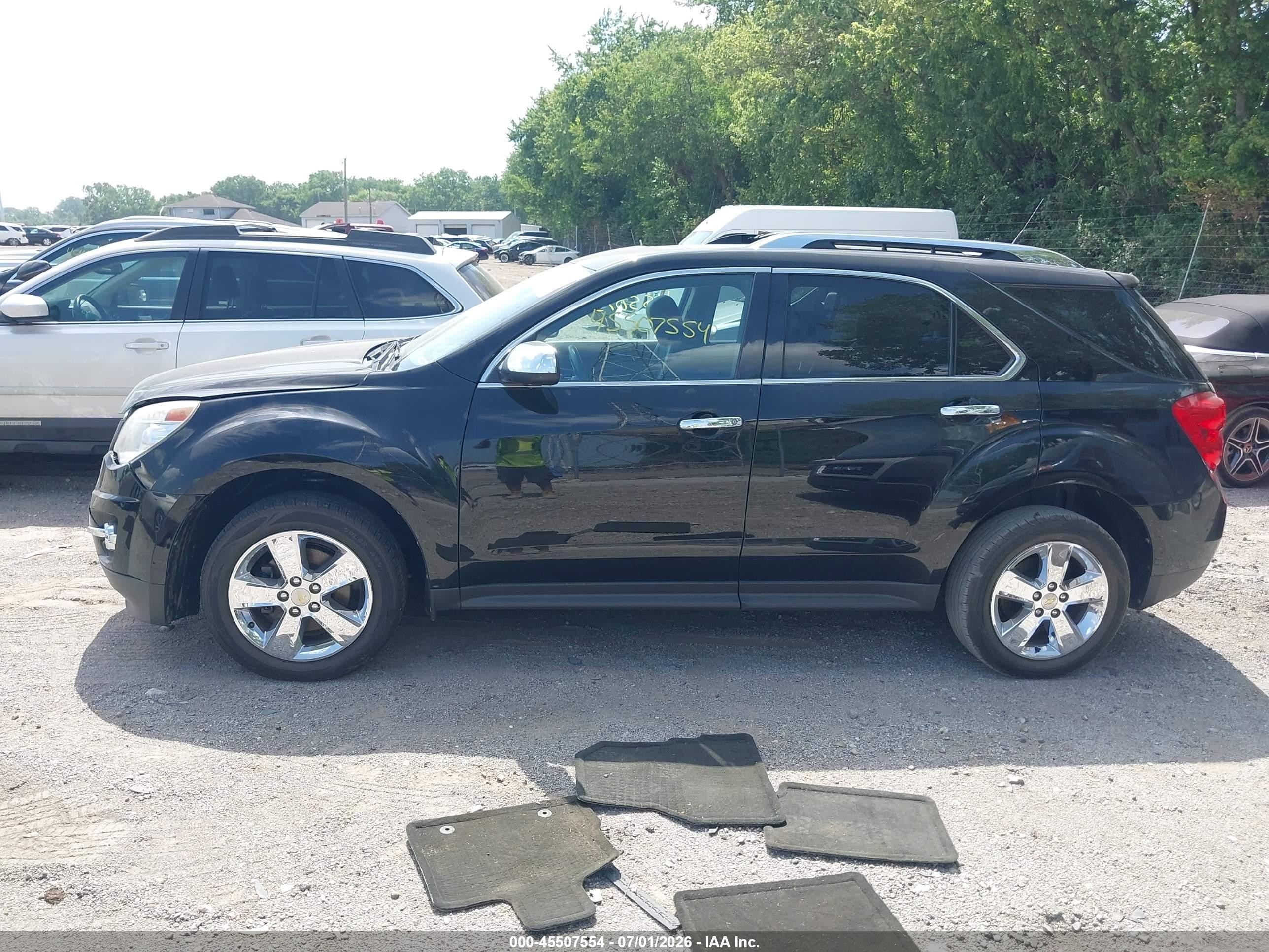 2012 Chevrolet Equinox Ltz Черный vin: 2GNALFEK9C1158734