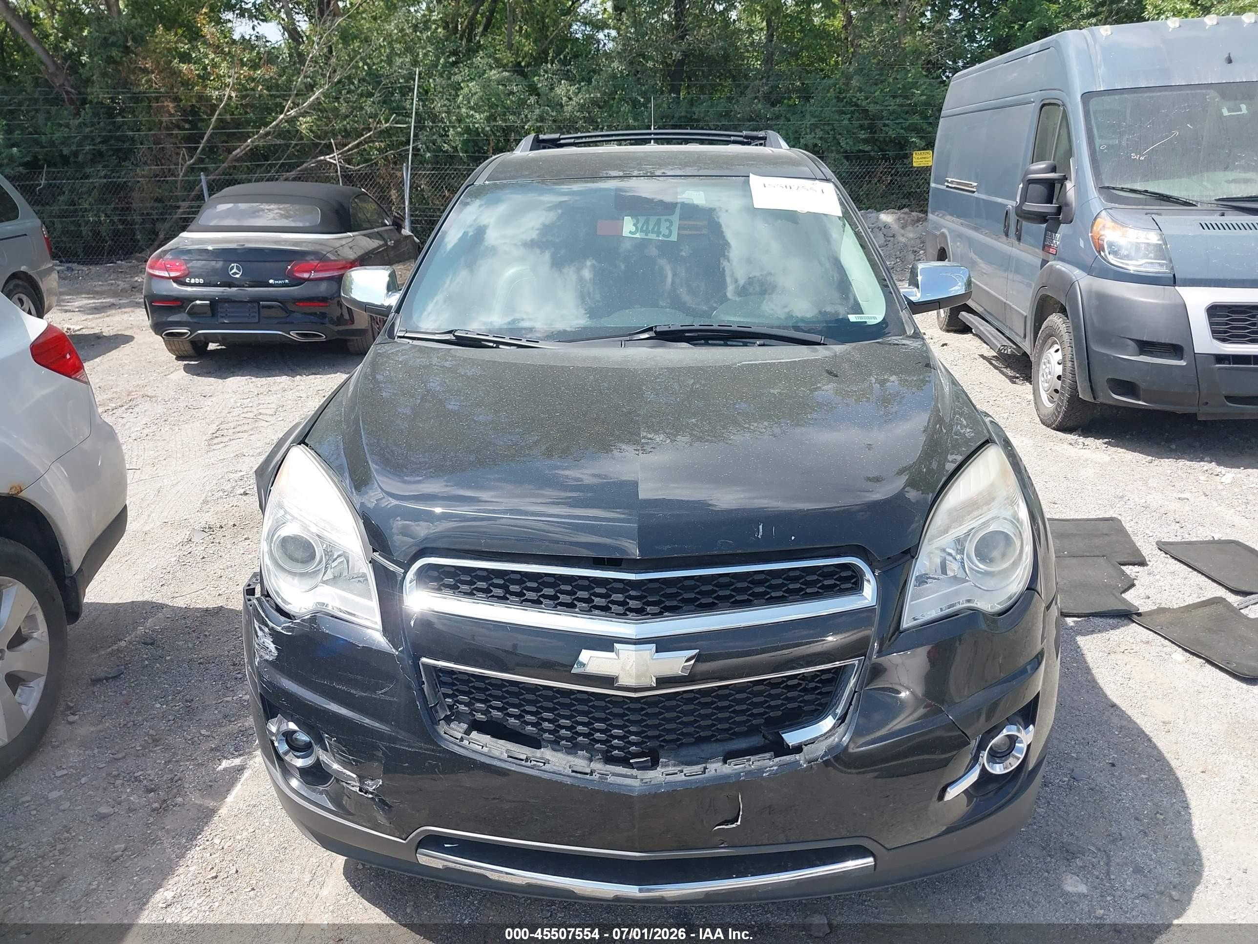 2012 Chevrolet Equinox Ltz Черный vin: 2GNALFEK9C1158734