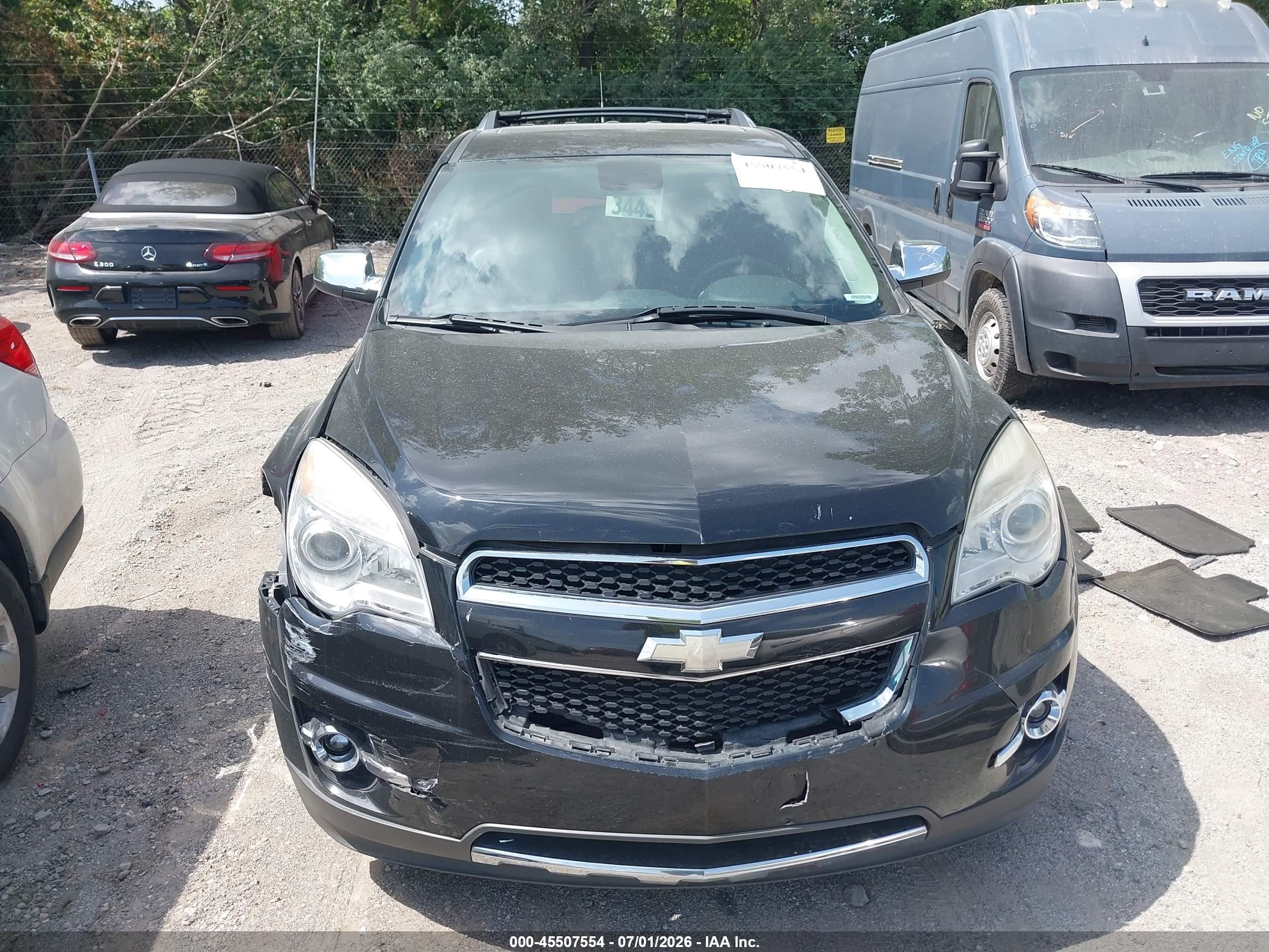 2012 Chevrolet Equinox Ltz Черный vin: 2GNALFEK9C1158734