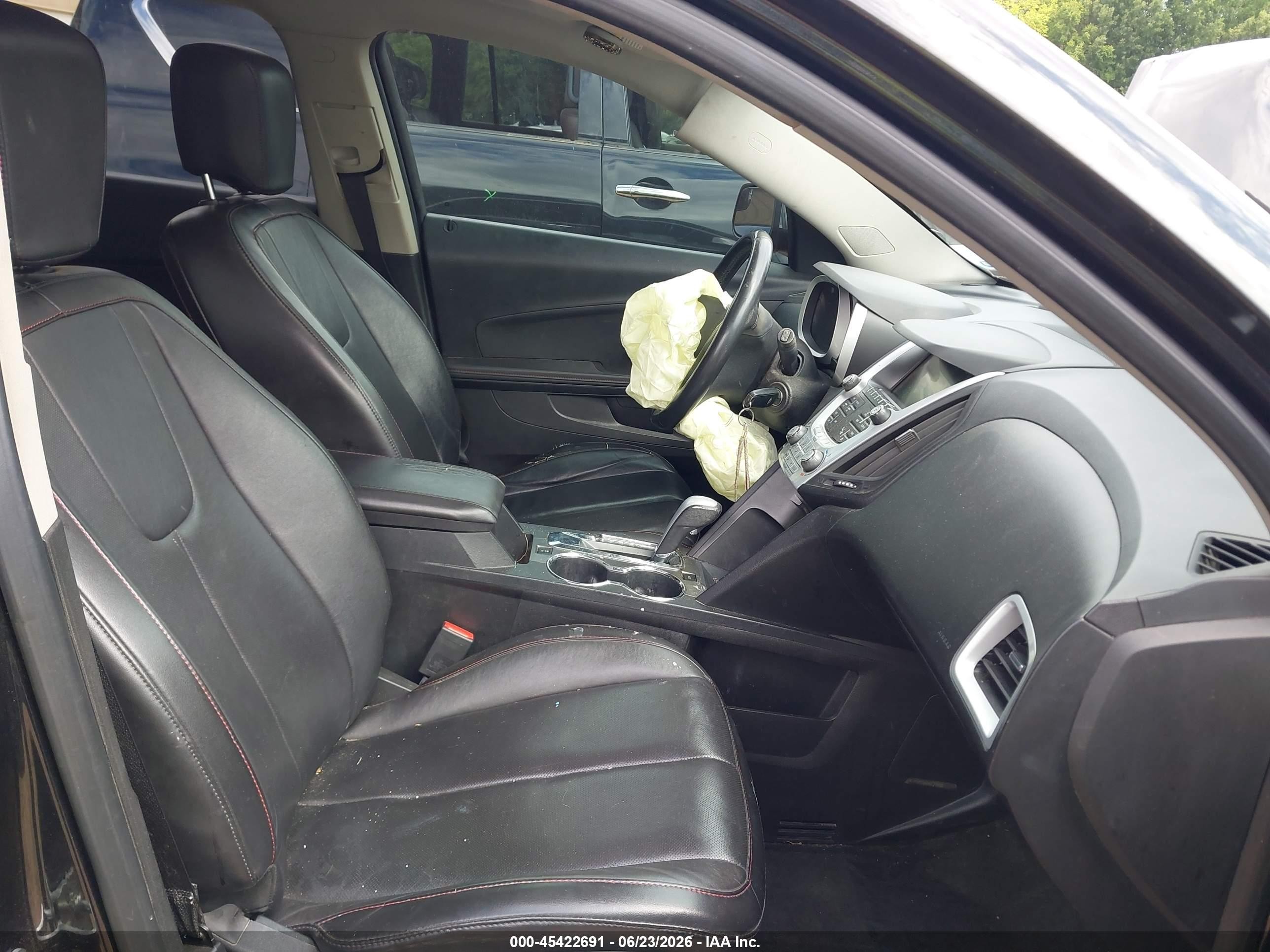 2012 Chevrolet Equinox Ltz Black vin: 2GNALFEK9C6278357