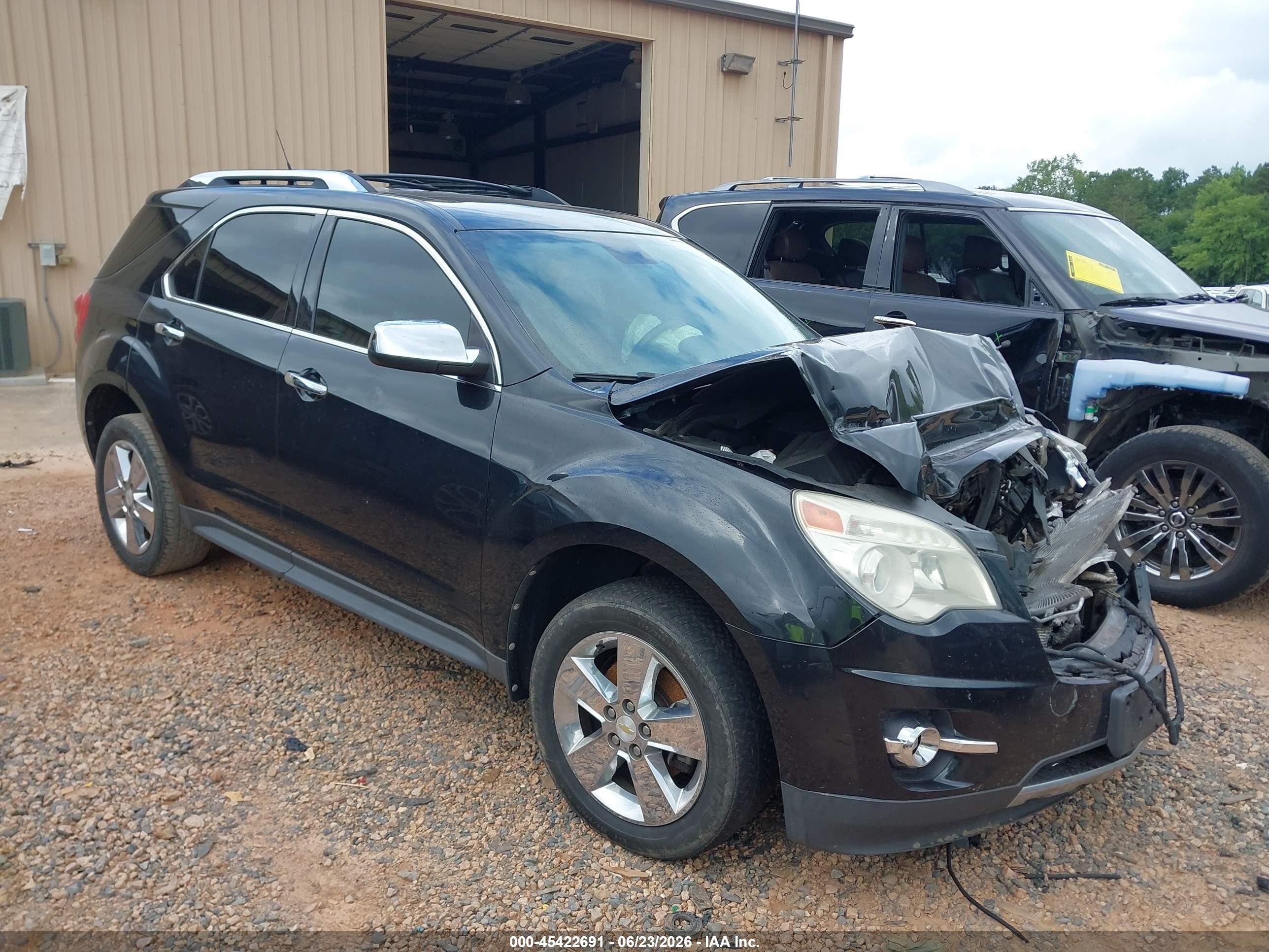 2012 Chevrolet Equinox Ltz Black vin: 2GNALFEK9C6278357