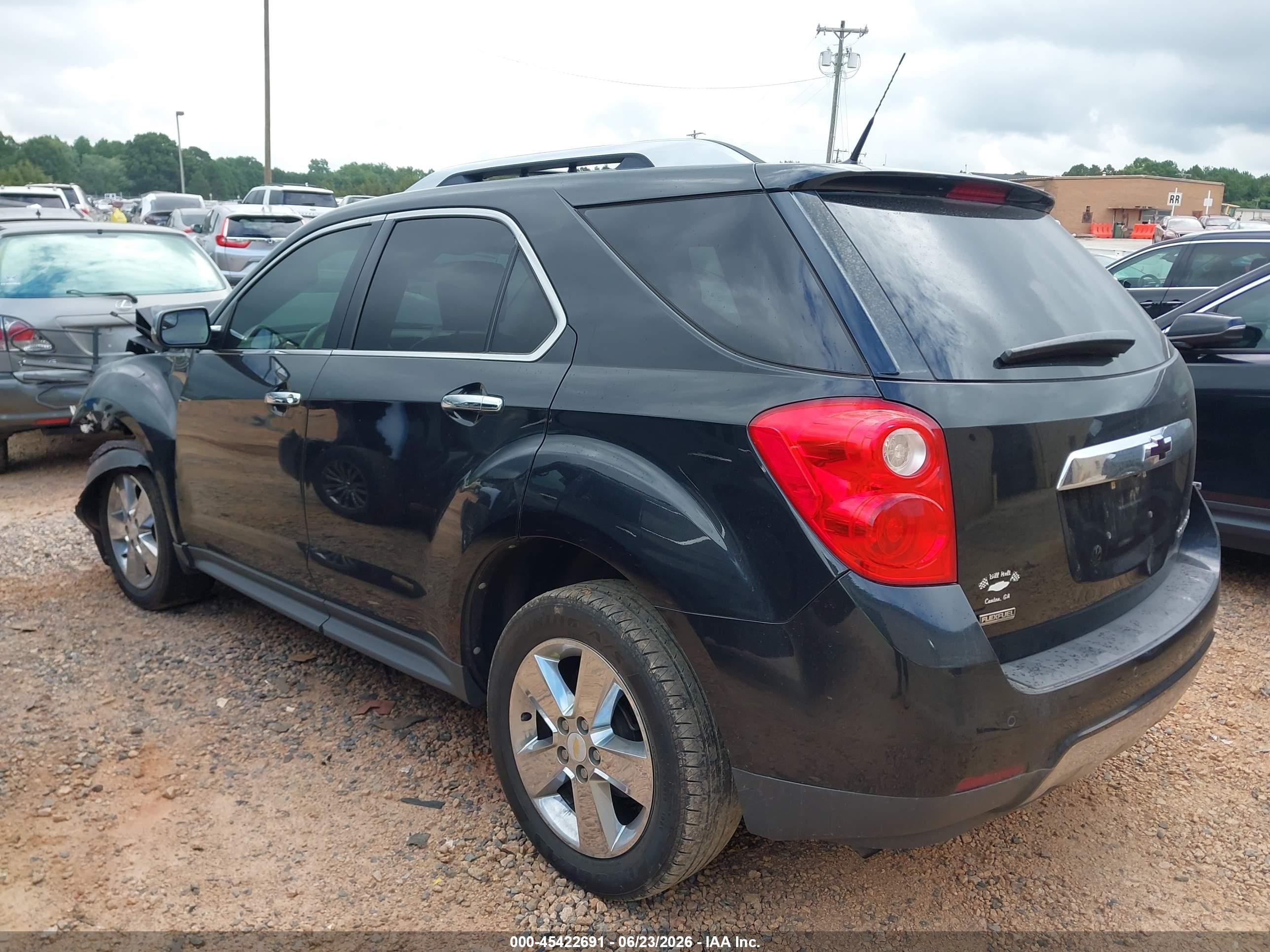 2012 Chevrolet Equinox Ltz Black vin: 2GNALFEK9C6278357