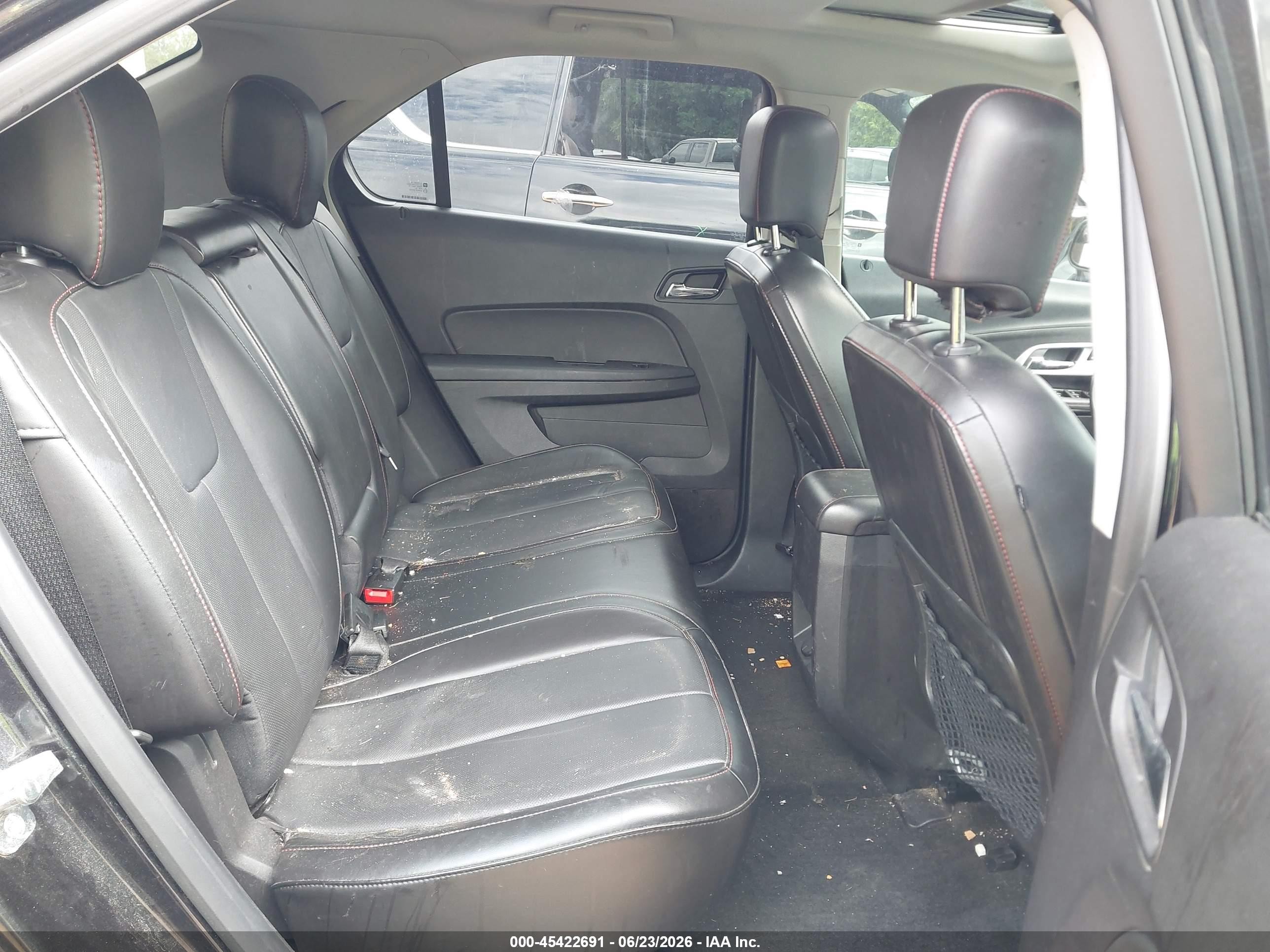 2012 Chevrolet Equinox Ltz Black vin: 2GNALFEK9C6278357