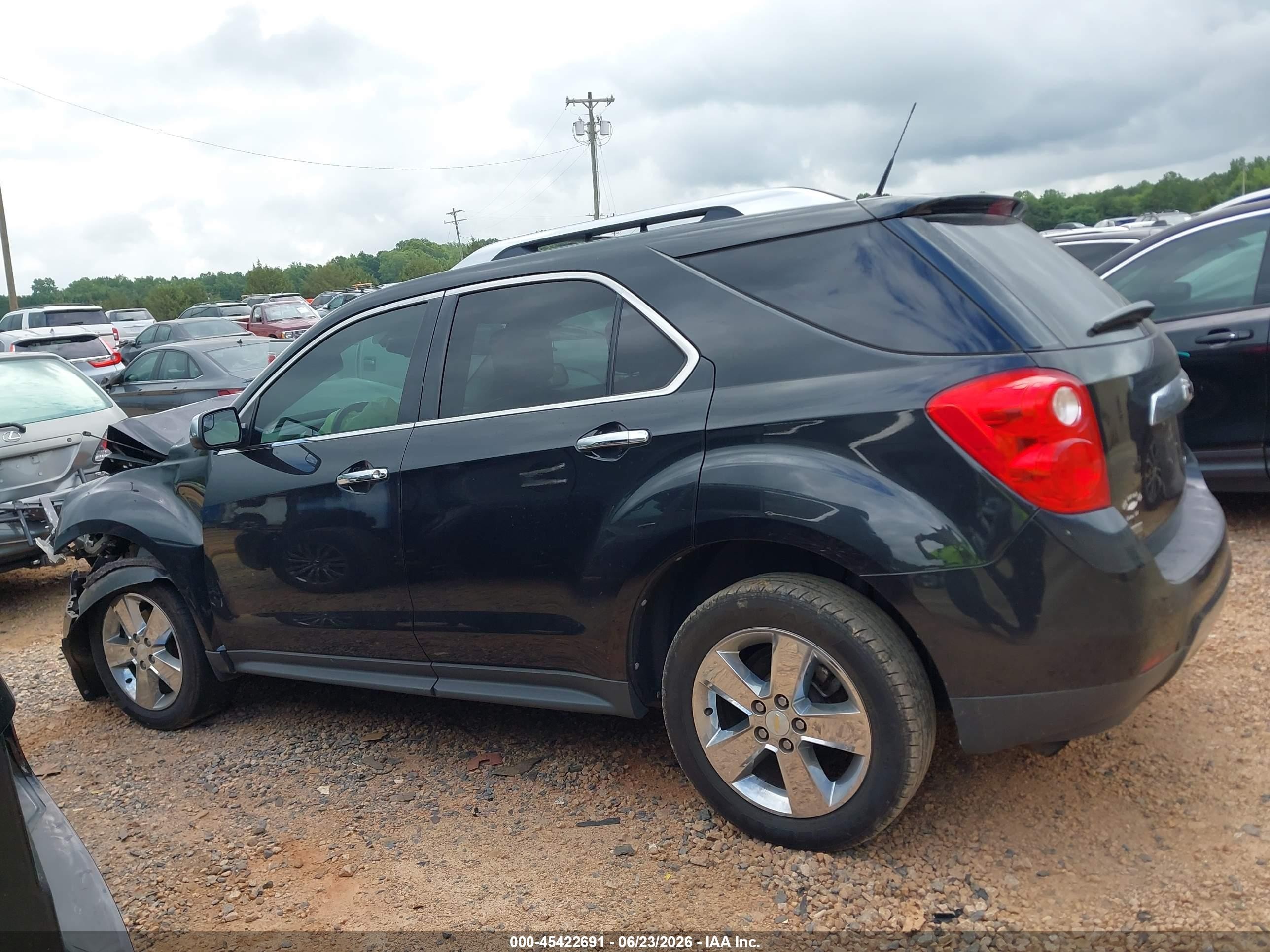 2012 Chevrolet Equinox Ltz Black vin: 2GNALFEK9C6278357