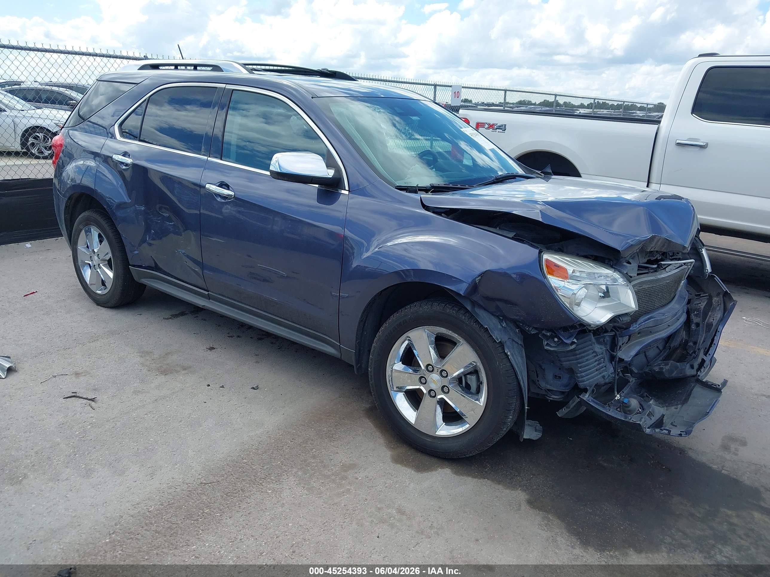 2013 Chevrolet Equinox Ltz Blue vin: 2GNALFEK9D6317840