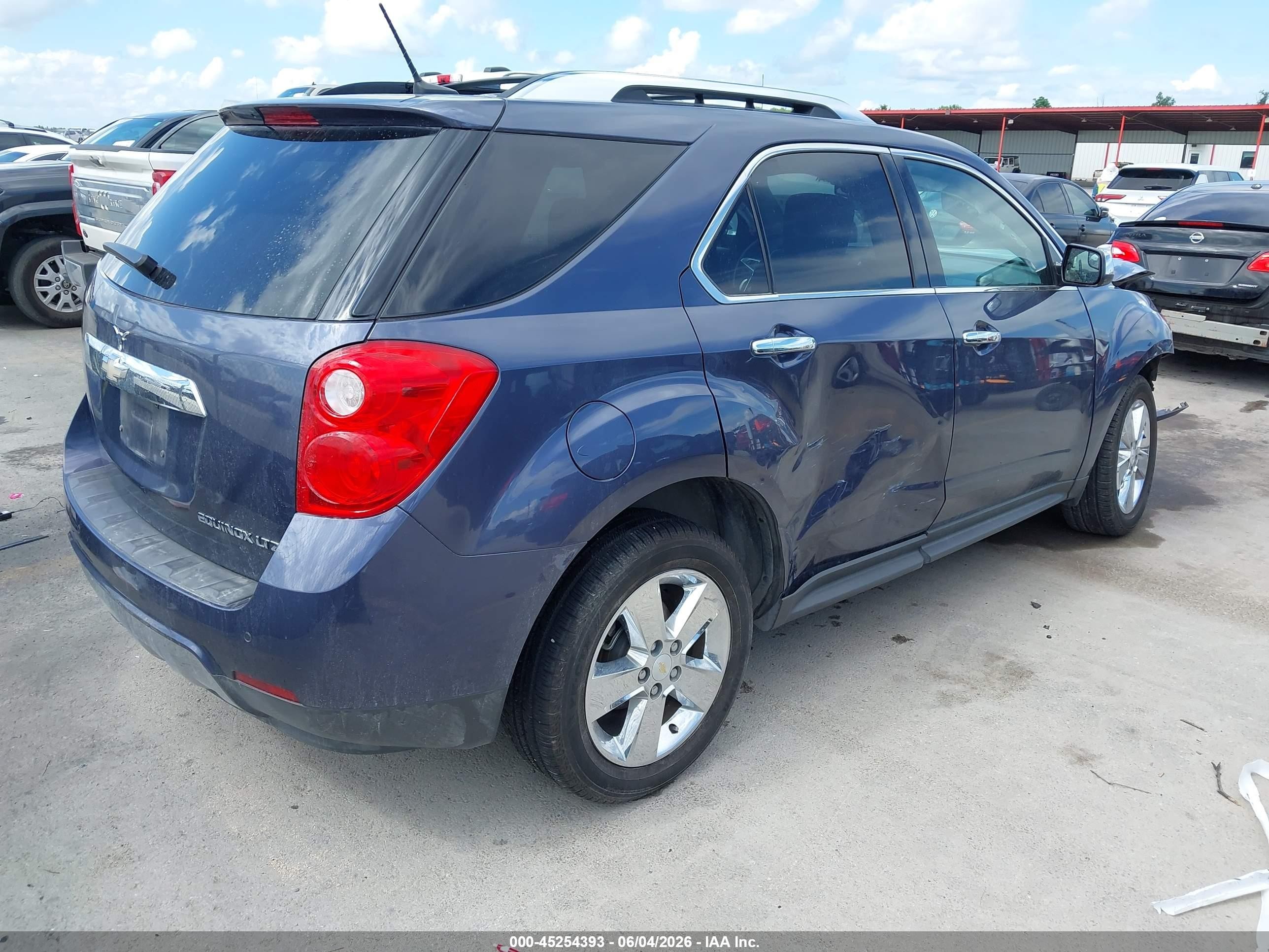 2013 Chevrolet Equinox Ltz Blue vin: 2GNALFEK9D6317840