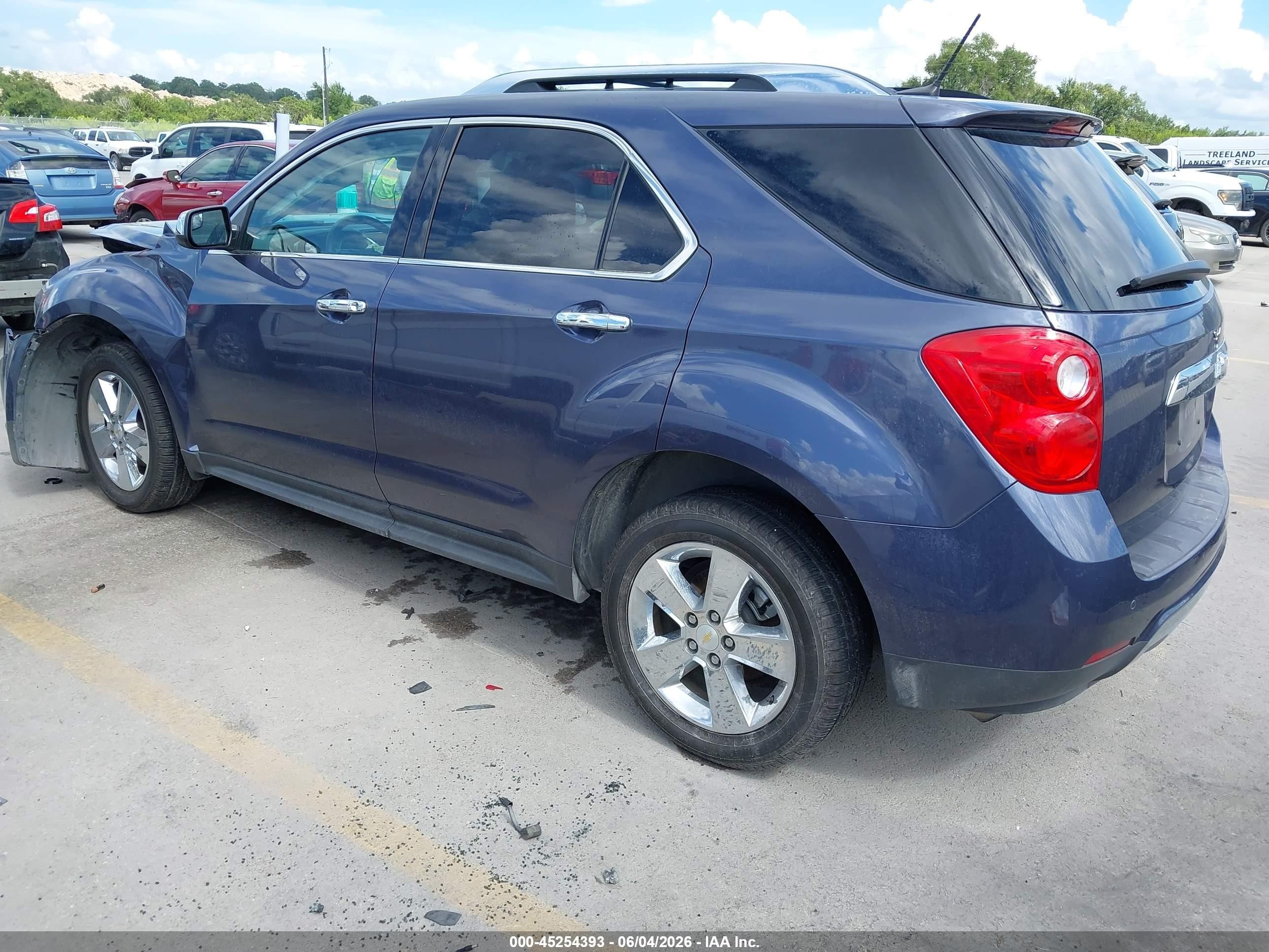 2013 Chevrolet Equinox Ltz Blue vin: 2GNALFEK9D6317840