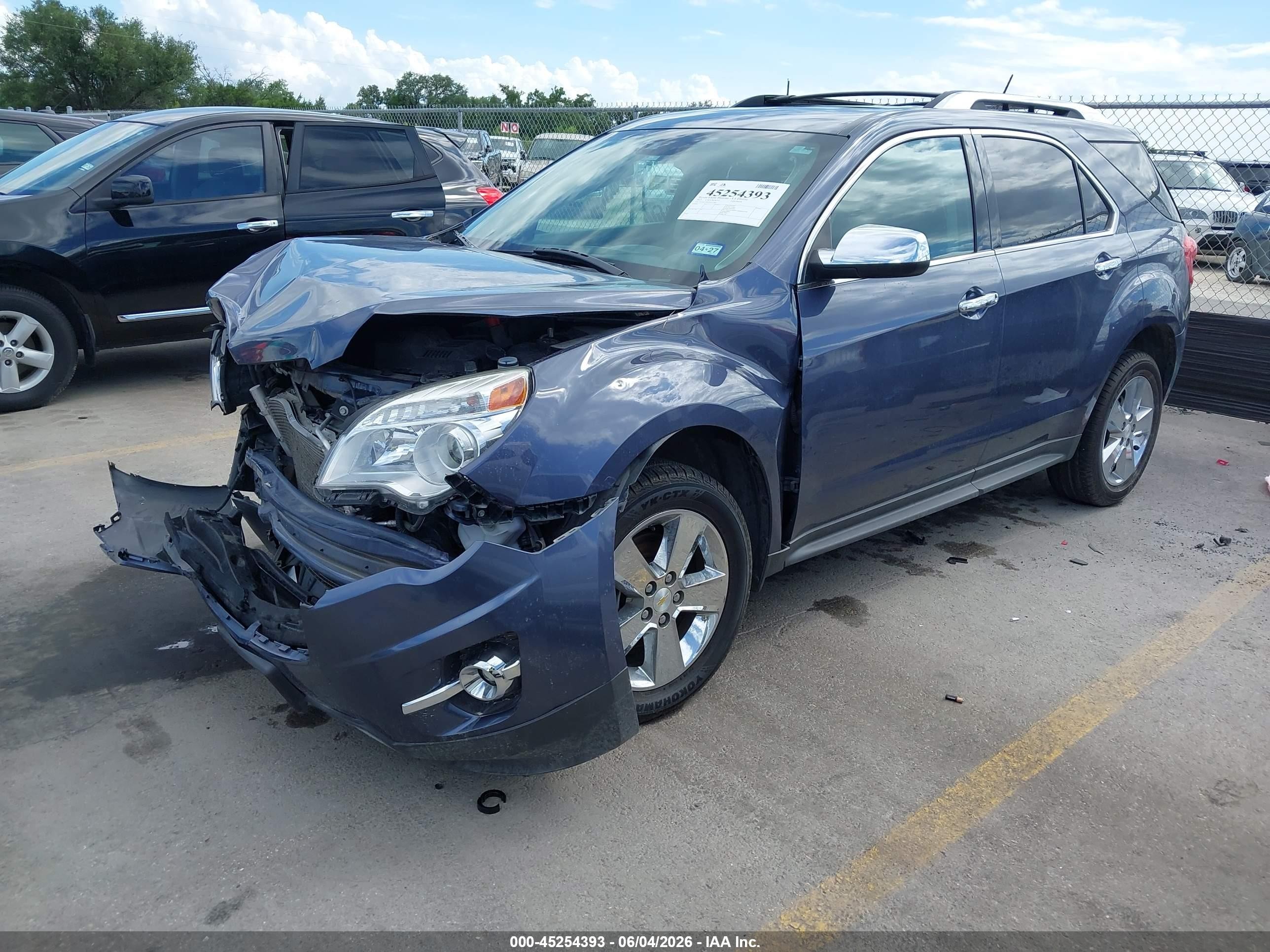 2013 Chevrolet Equinox Ltz Blue vin: 2GNALFEK9D6317840