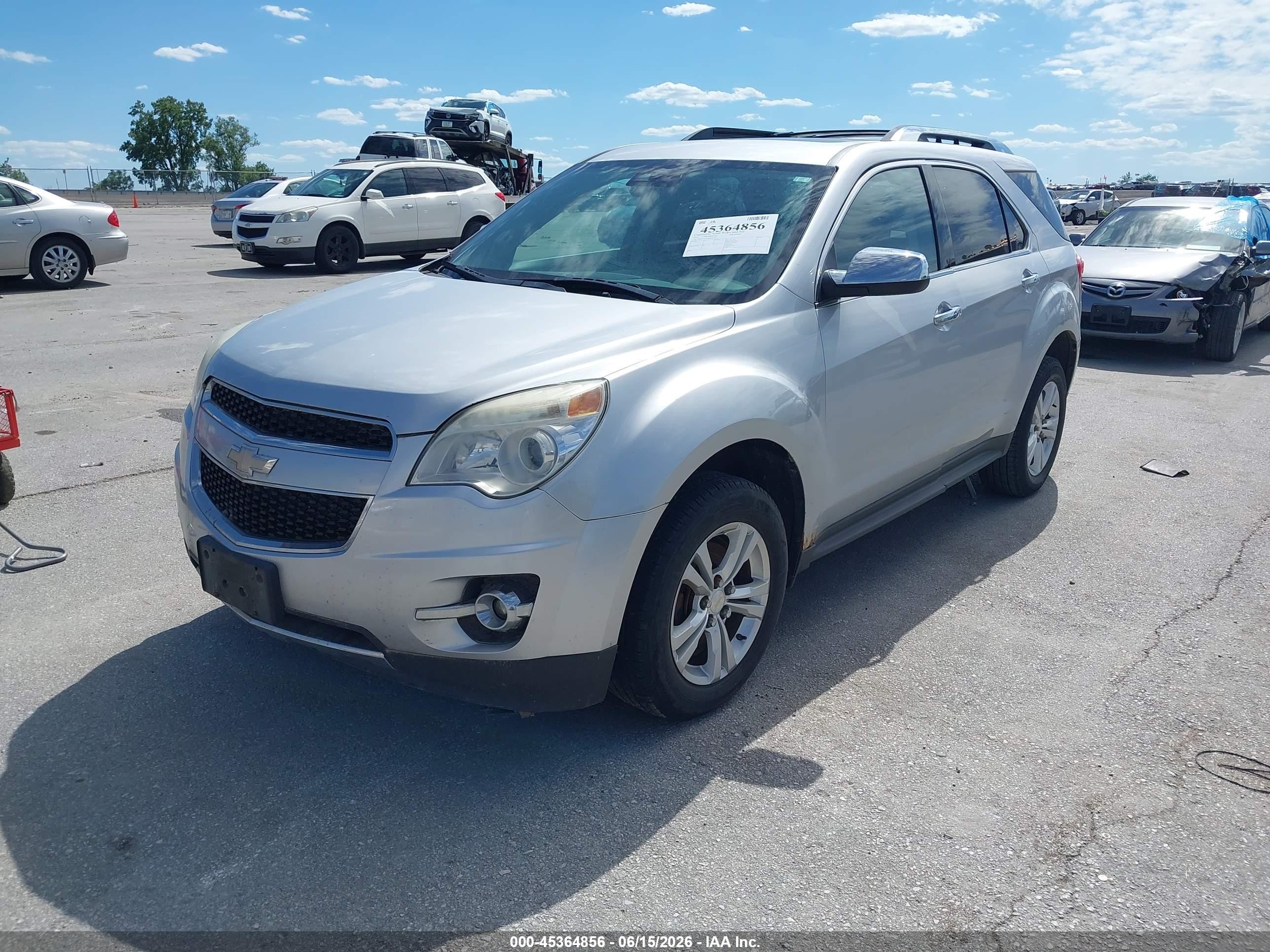 2013 Chevrolet Equinox Ltz Silver vin: 2GNALFEK9D6431434