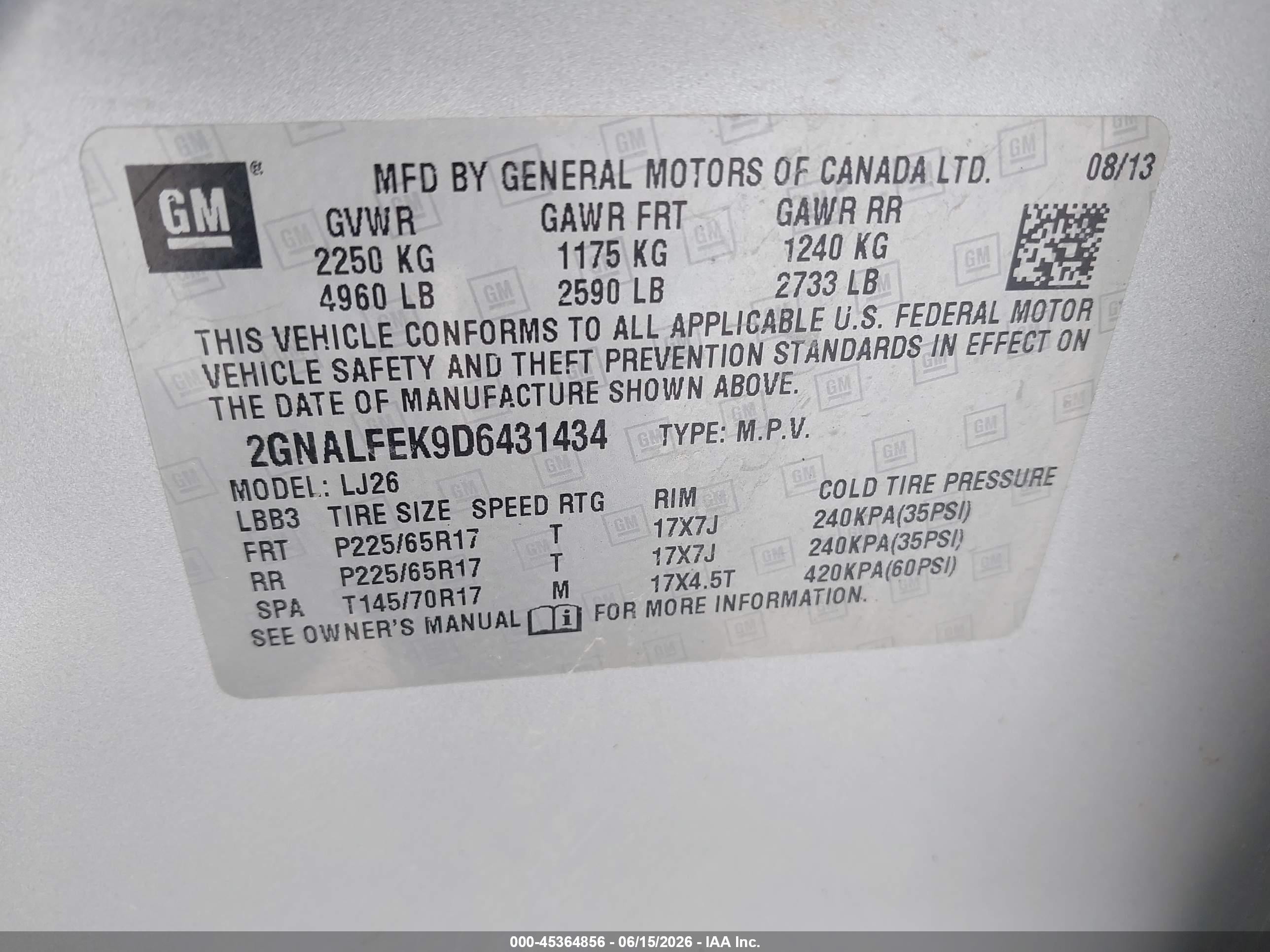 2013 Chevrolet Equinox Ltz Silver vin: 2GNALFEK9D6431434