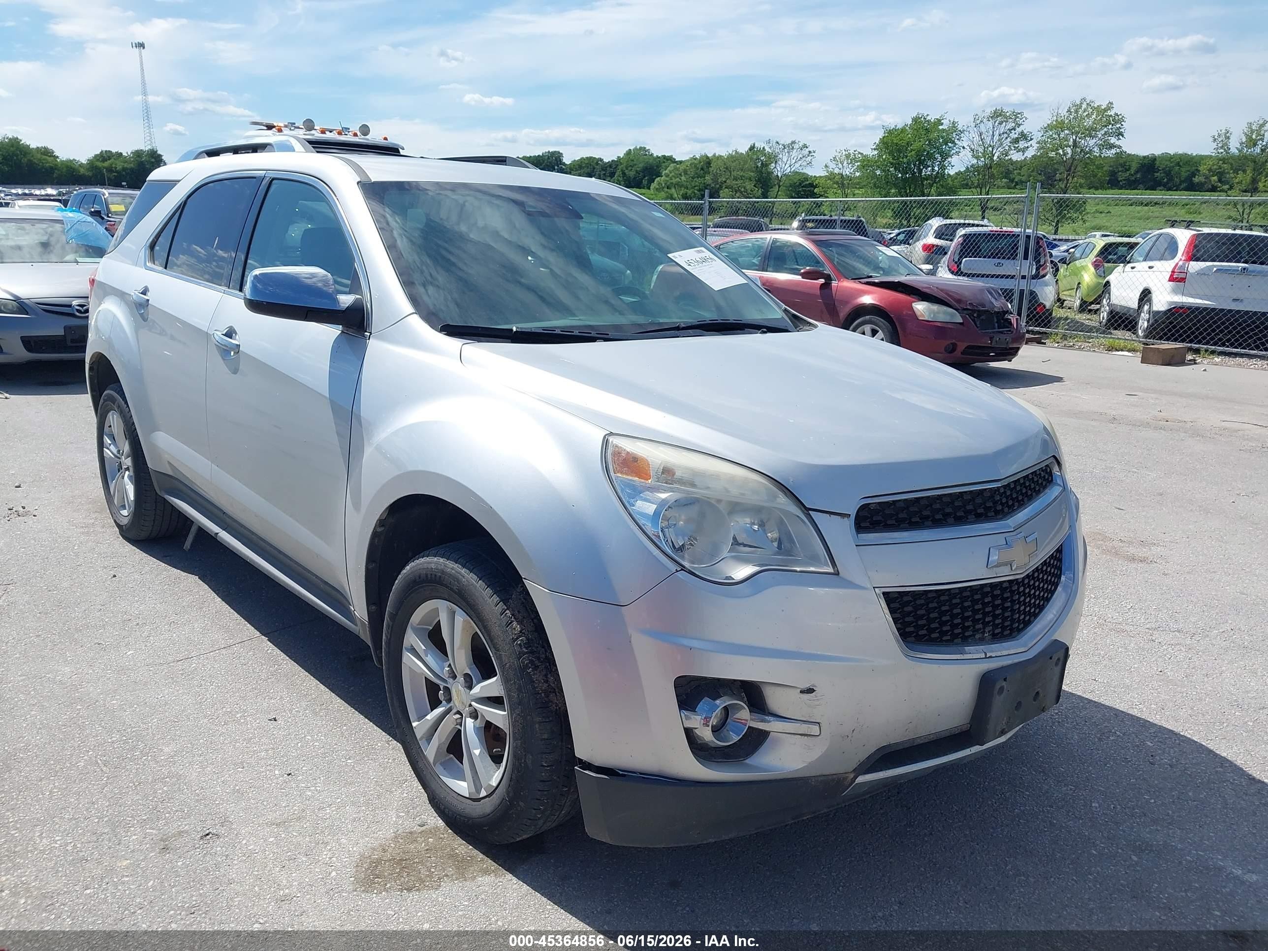 2013 Chevrolet Equinox Ltz Silver vin: 2GNALFEK9D6431434