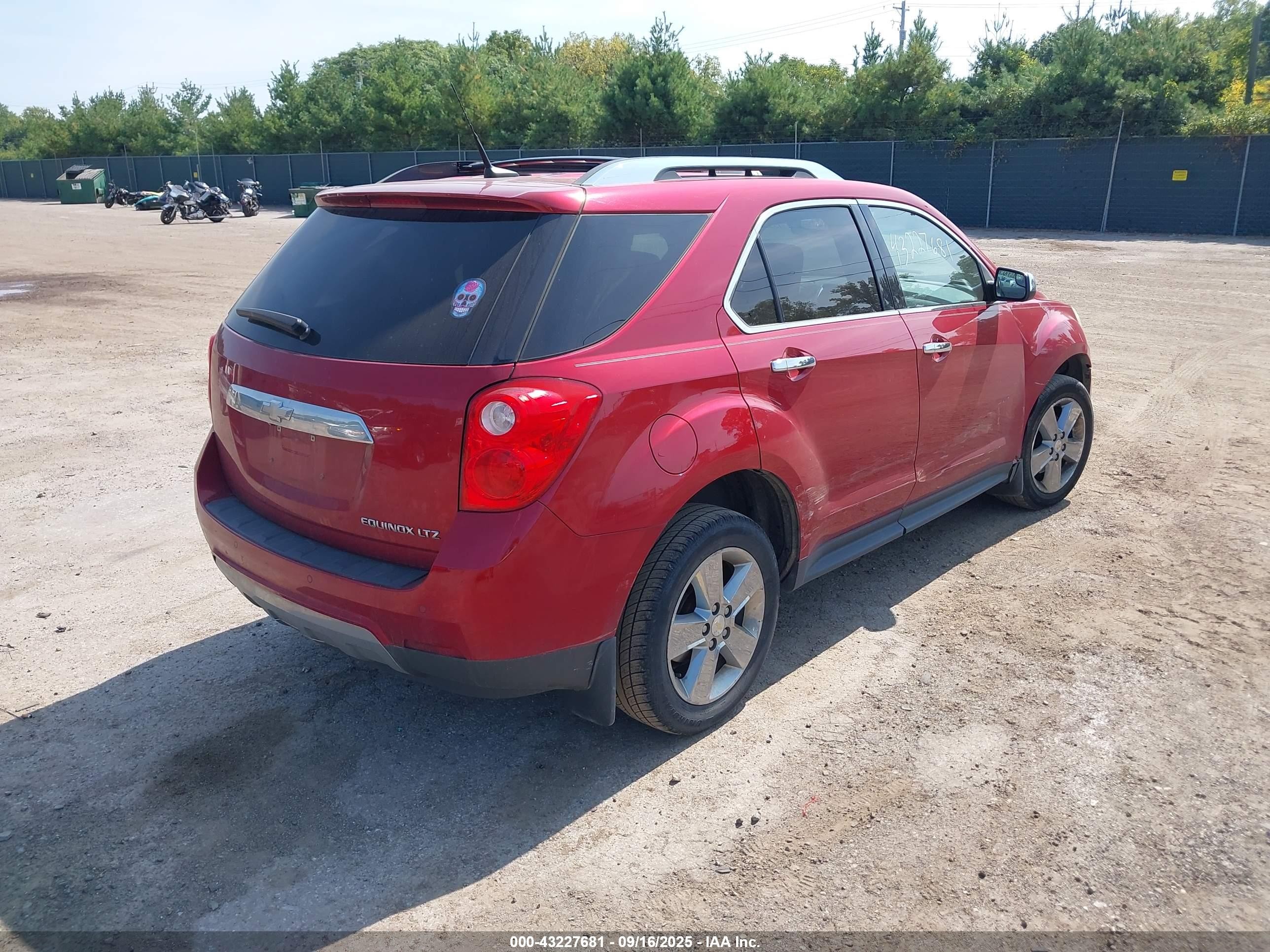 2012 Chevrolet Equinox Ltz Red vin: 2GNALFEKXC1325389