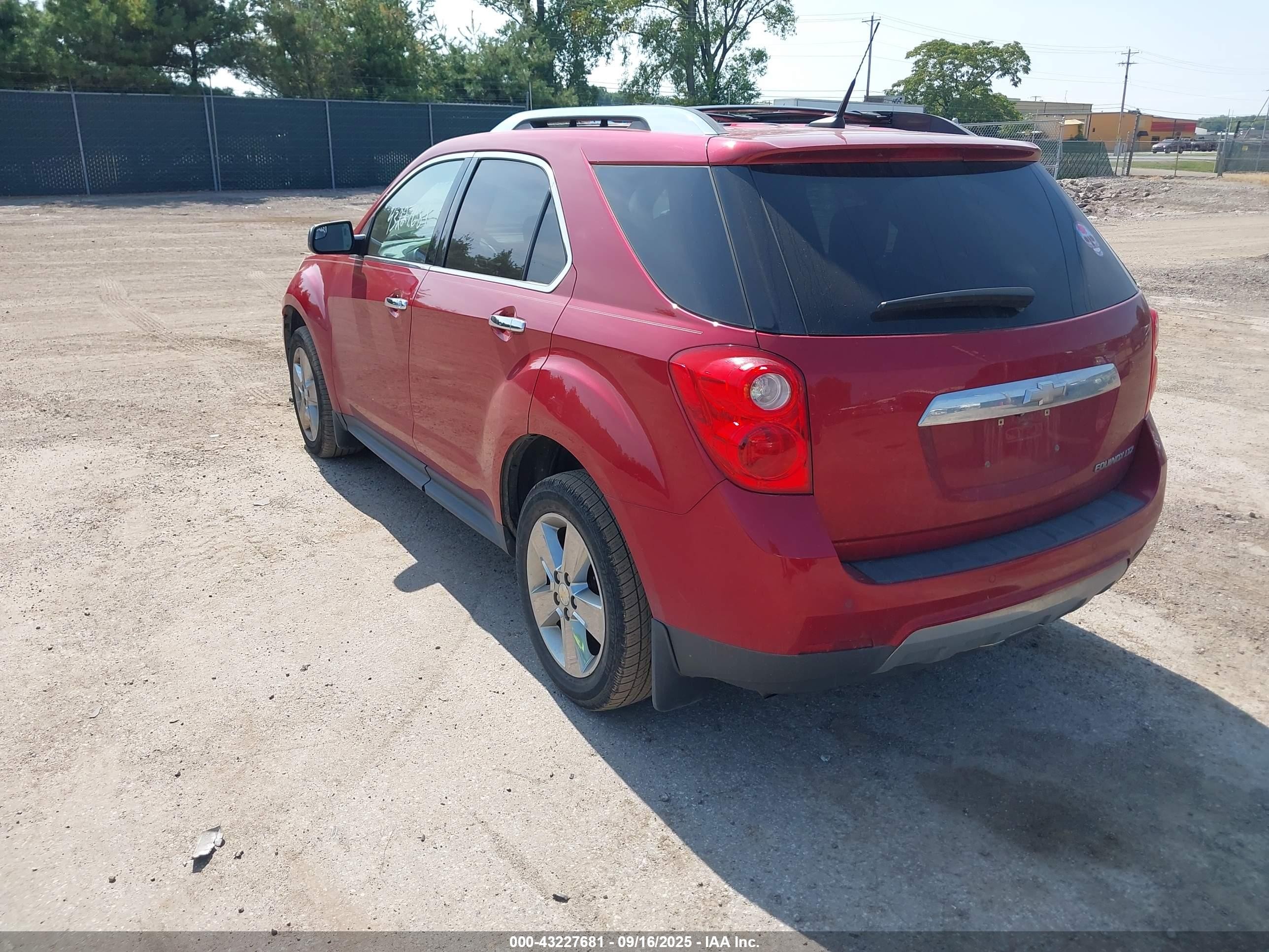 2012 Chevrolet Equinox Ltz Red vin: 2GNALFEKXC1325389