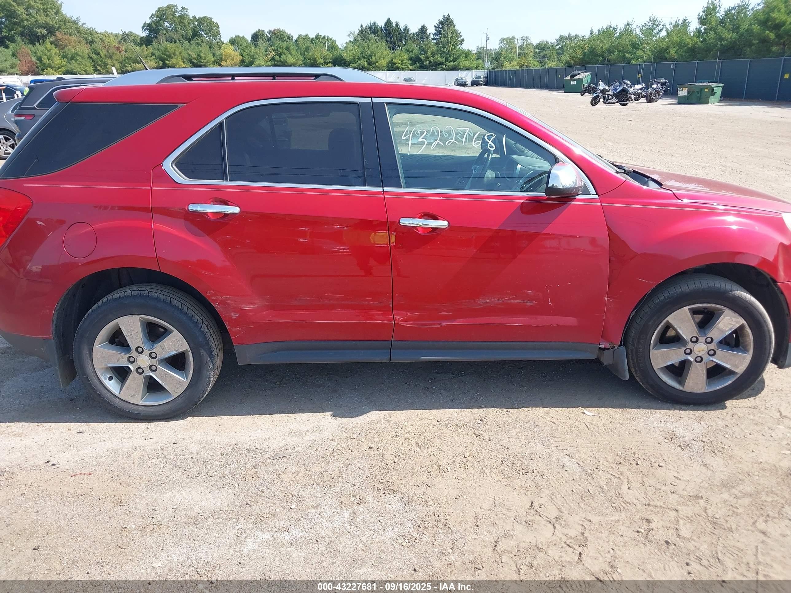 2012 Chevrolet Equinox Ltz Red vin: 2GNALFEKXC1325389