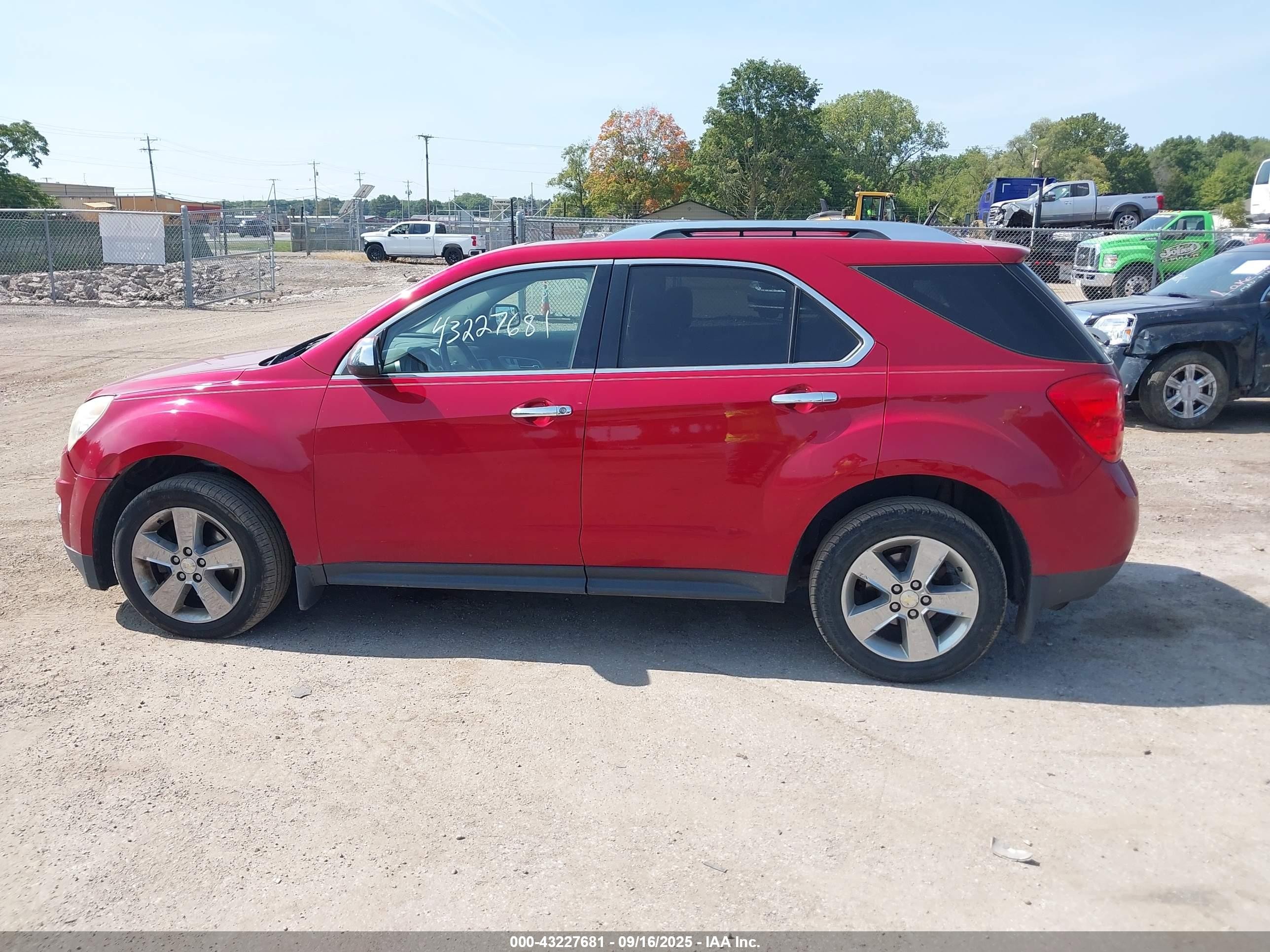 2012 Chevrolet Equinox Ltz Red vin: 2GNALFEKXC1325389