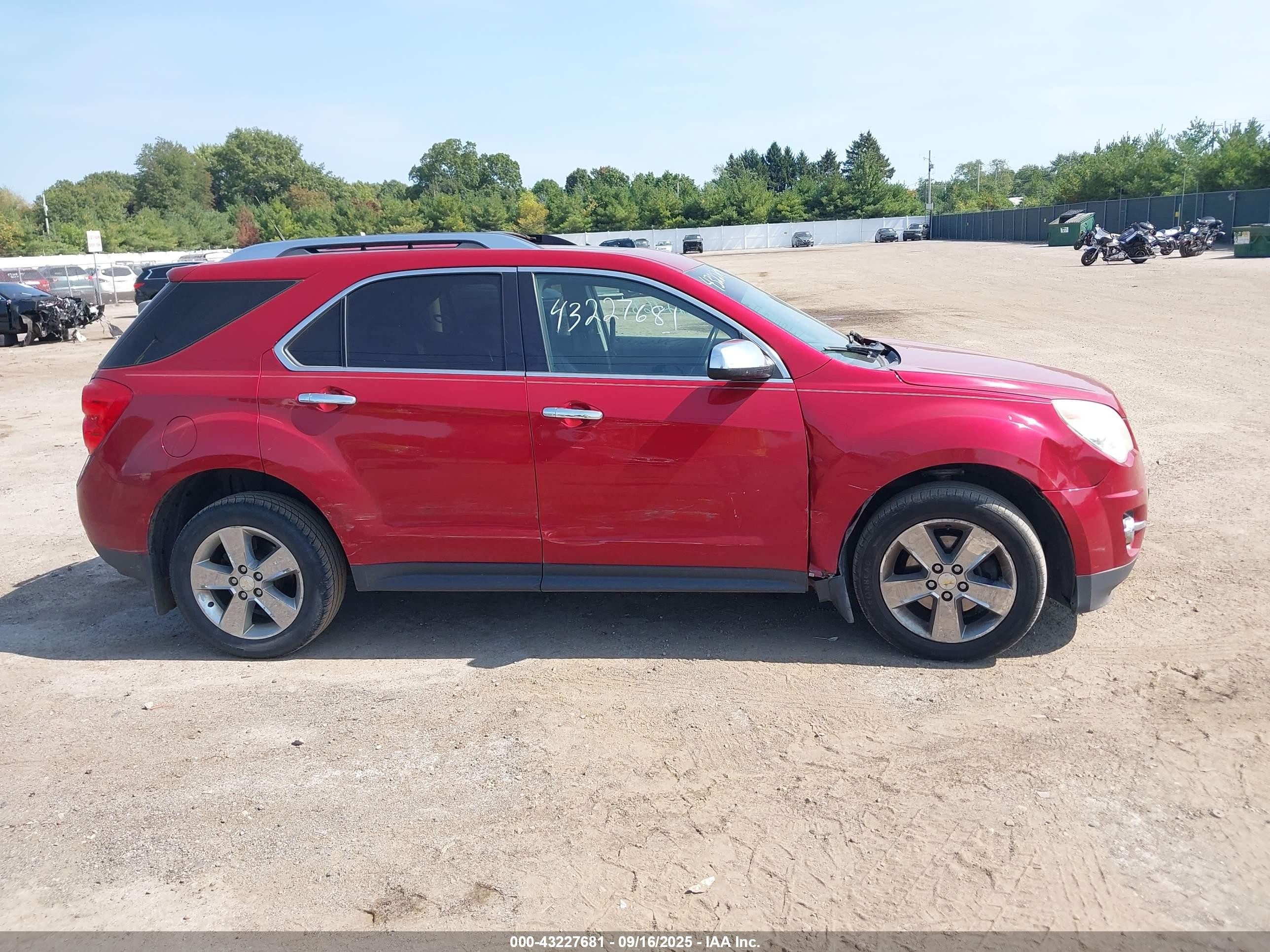 2012 Chevrolet Equinox Ltz Red vin: 2GNALFEKXC1325389