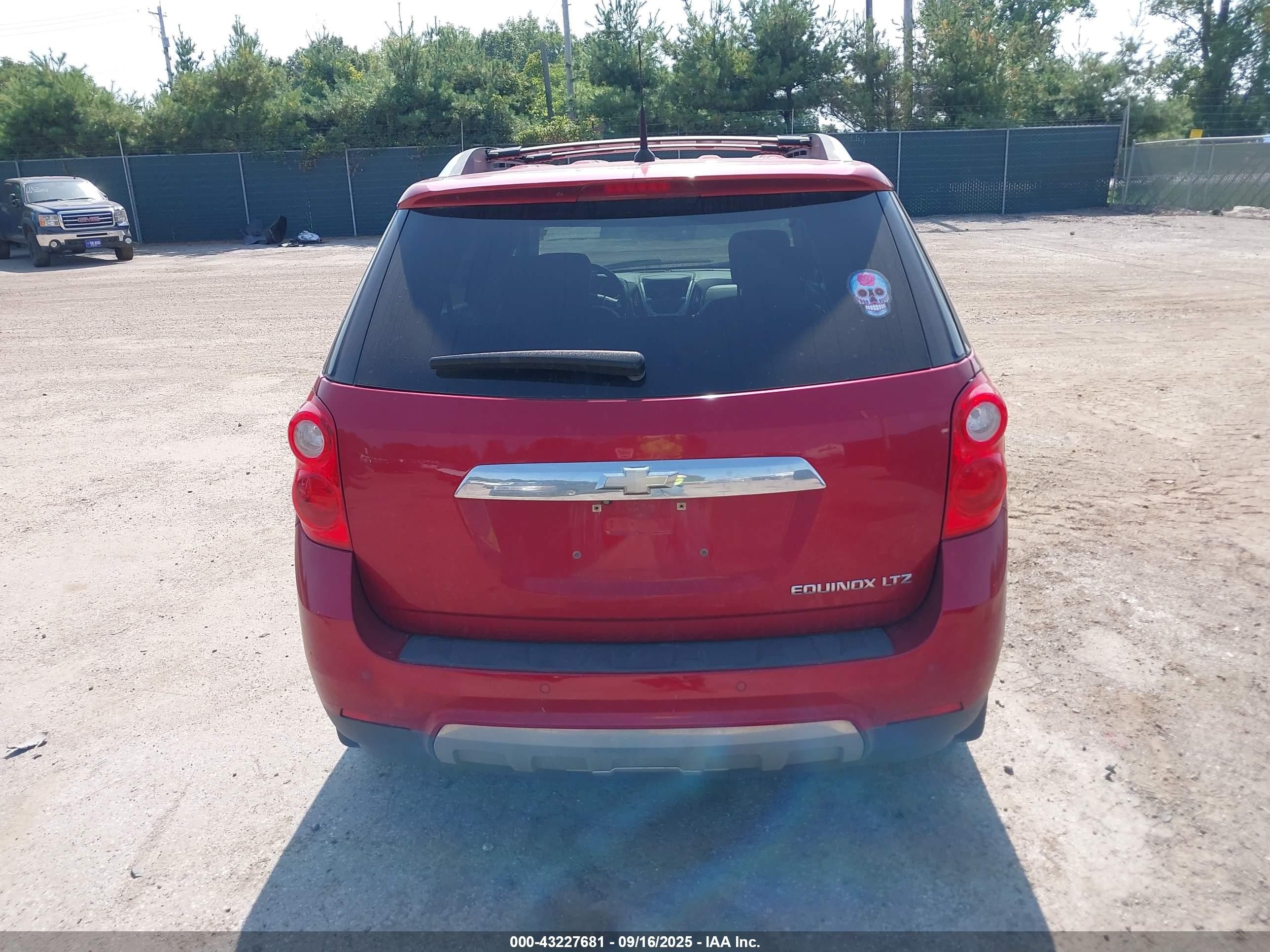 2012 Chevrolet Equinox Ltz Red vin: 2GNALFEKXC1325389