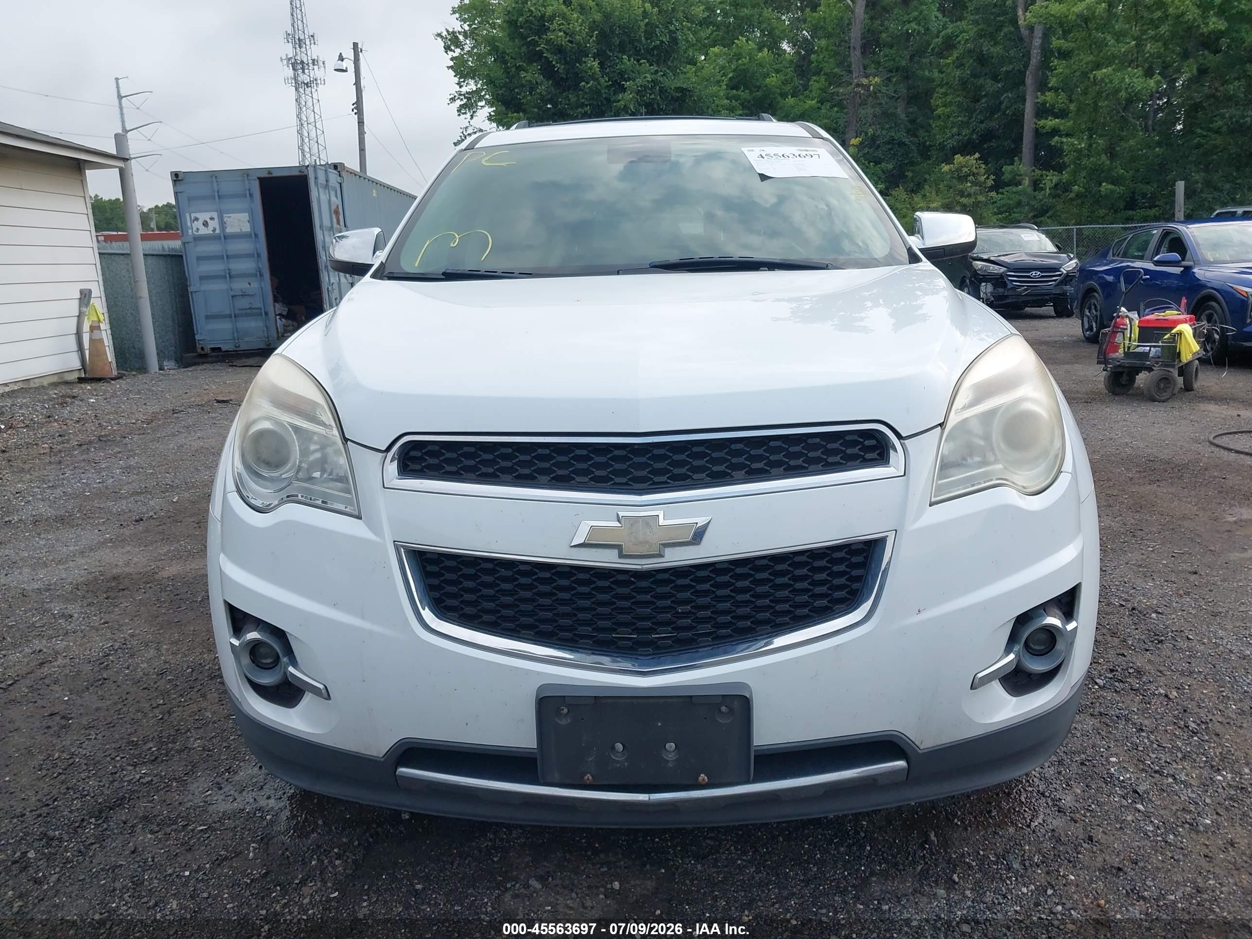 2012 Chevrolet Equinox Ltz White vin: 2GNALFEKXC6201190