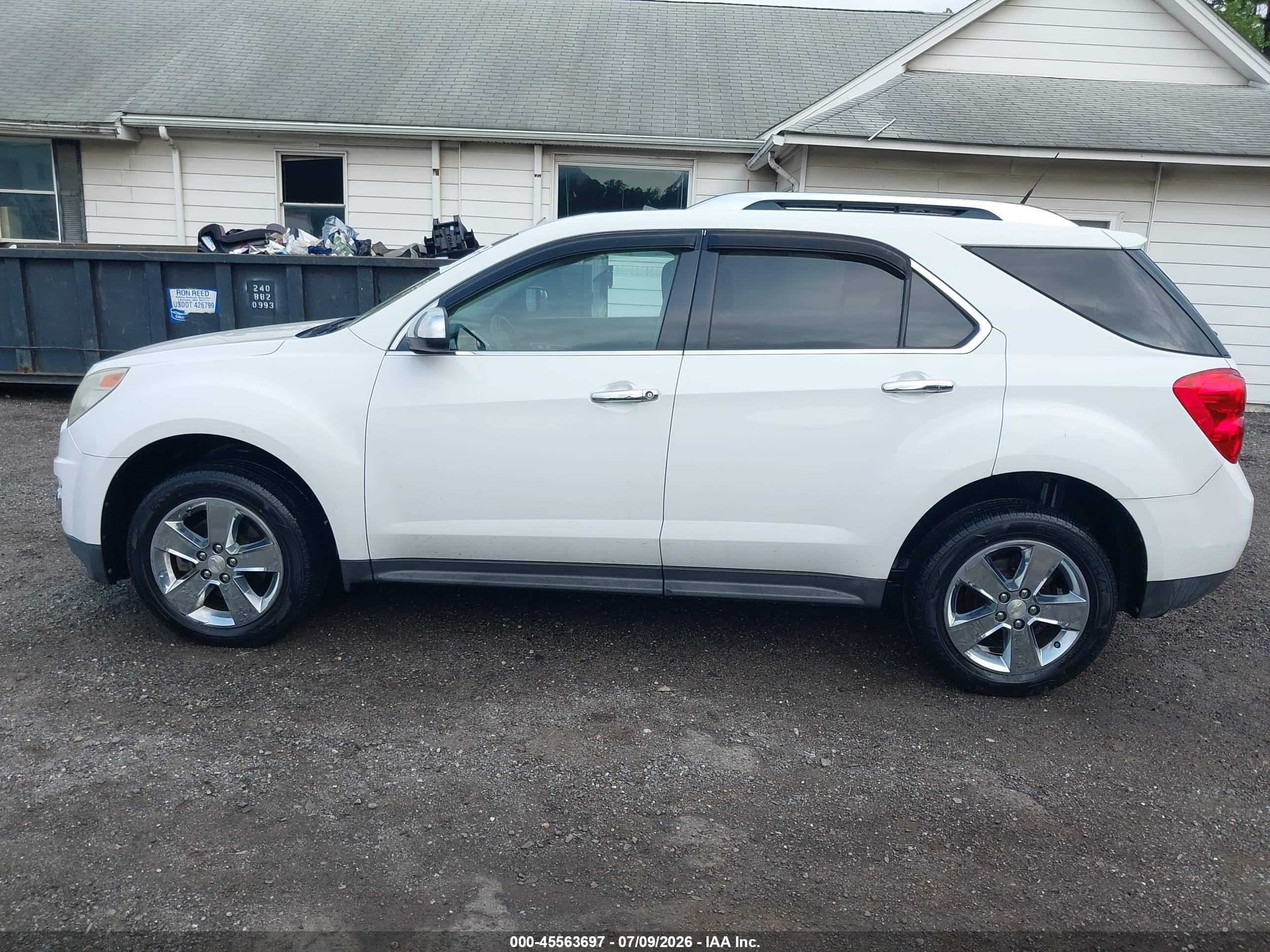 2012 Chevrolet Equinox Ltz White vin: 2GNALFEKXC6201190
