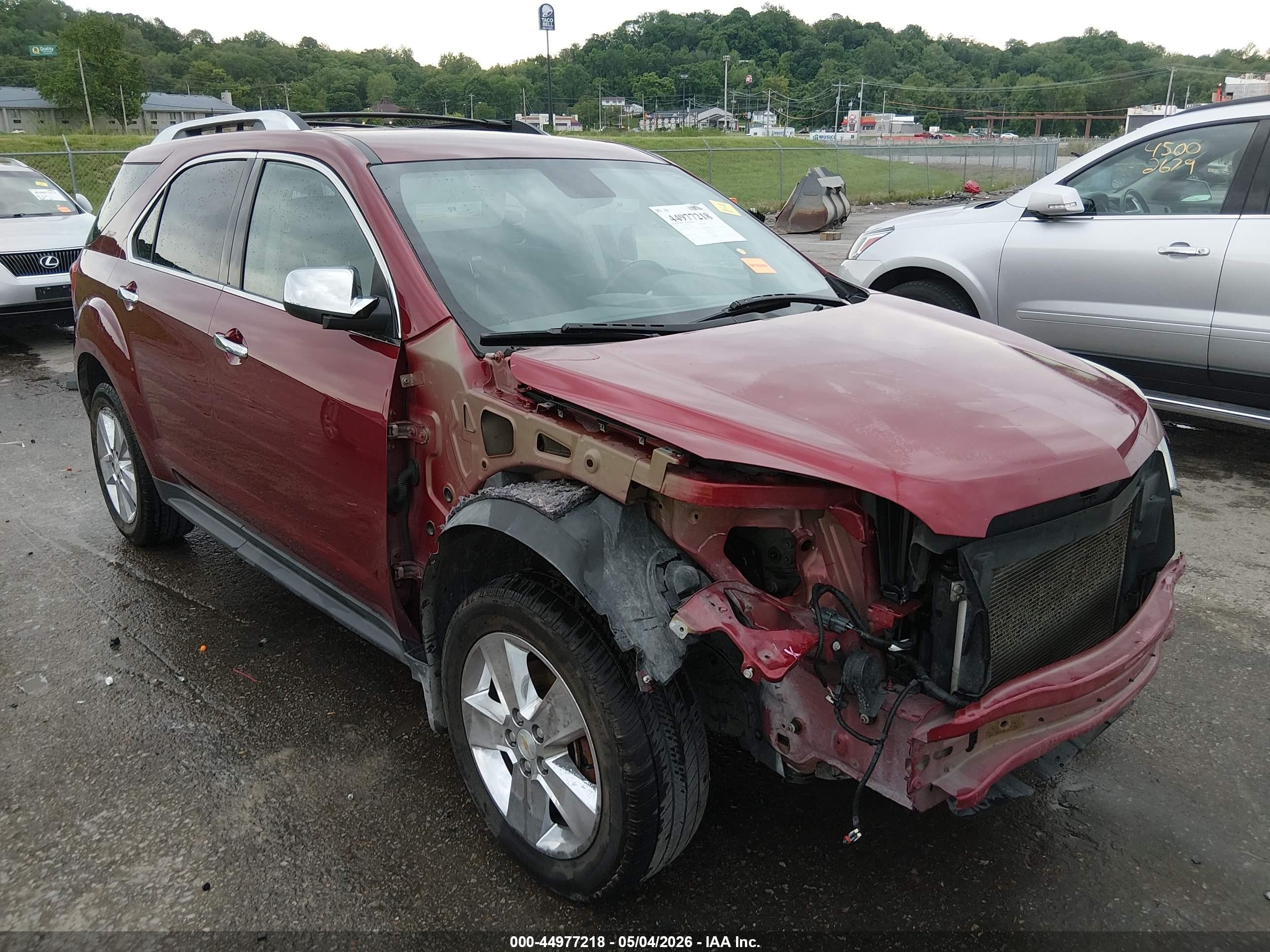 2012 Chevrolet Equinox Ltz Красный vin: 2GNALFEKXC6245139