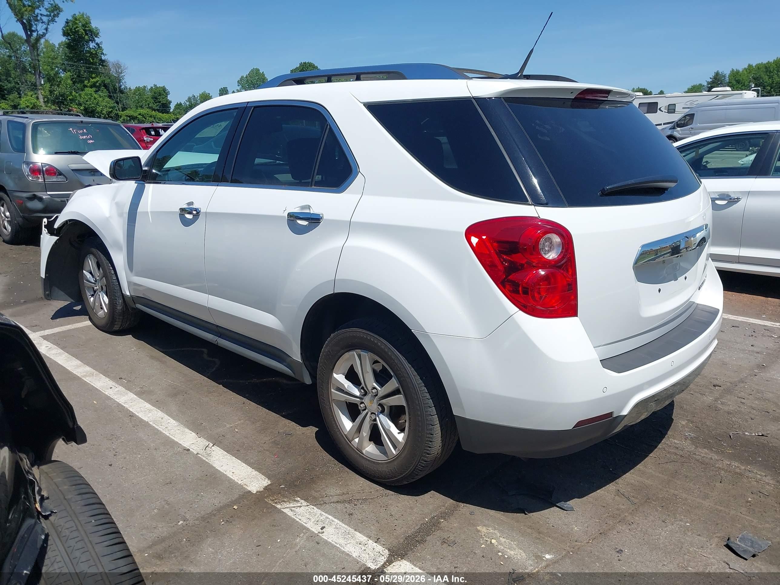 2013 Chevrolet Equinox Ltz Белый vin: 2GNALFEKXD6136360
