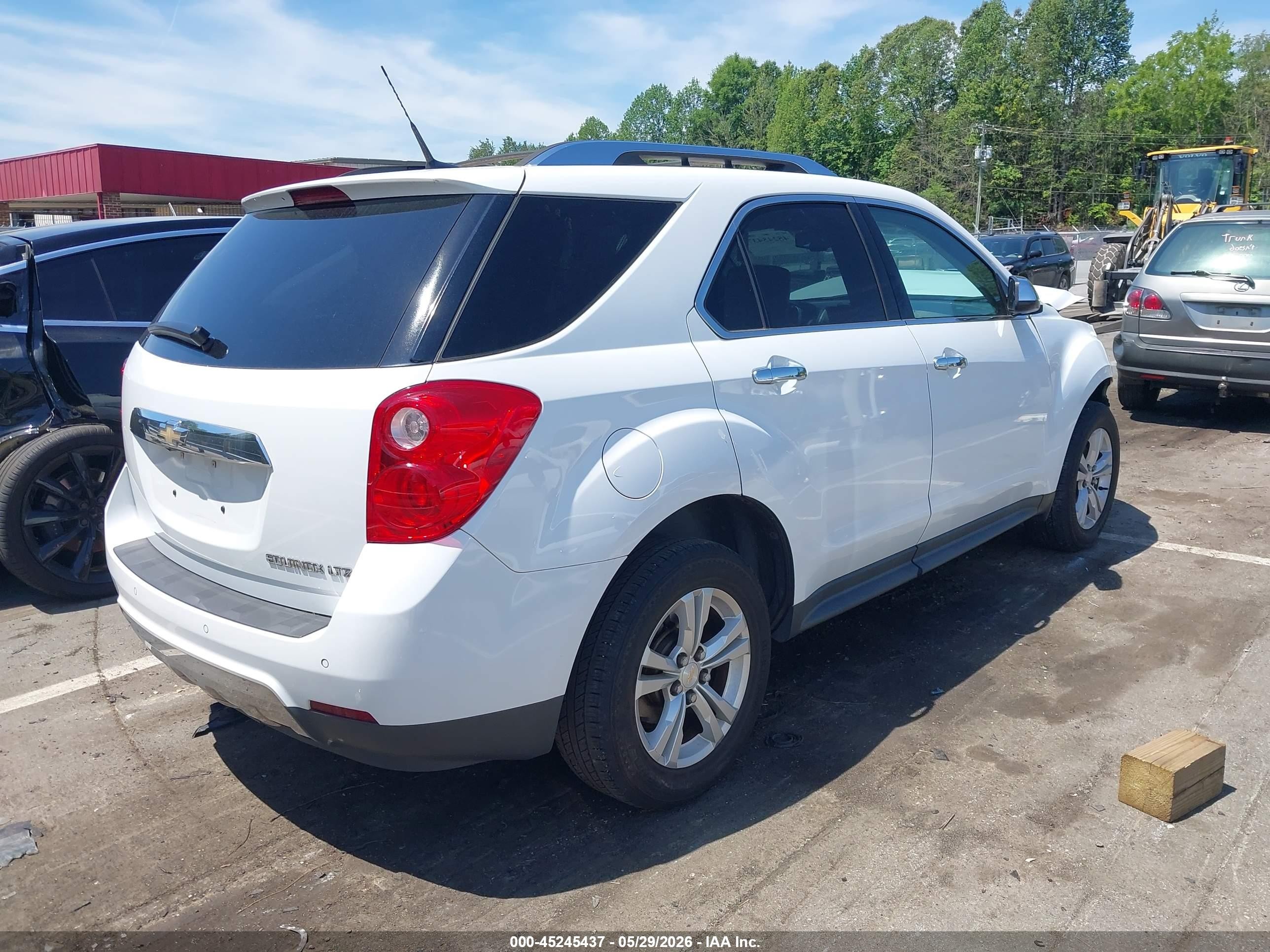 2013 Chevrolet Equinox Ltz Белый vin: 2GNALFEKXD6136360