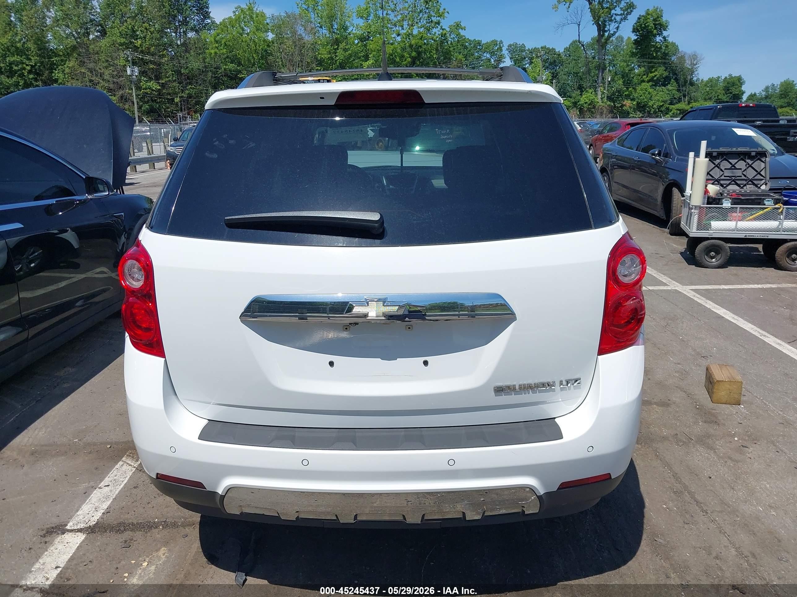 2013 Chevrolet Equinox Ltz Белый vin: 2GNALFEKXD6136360