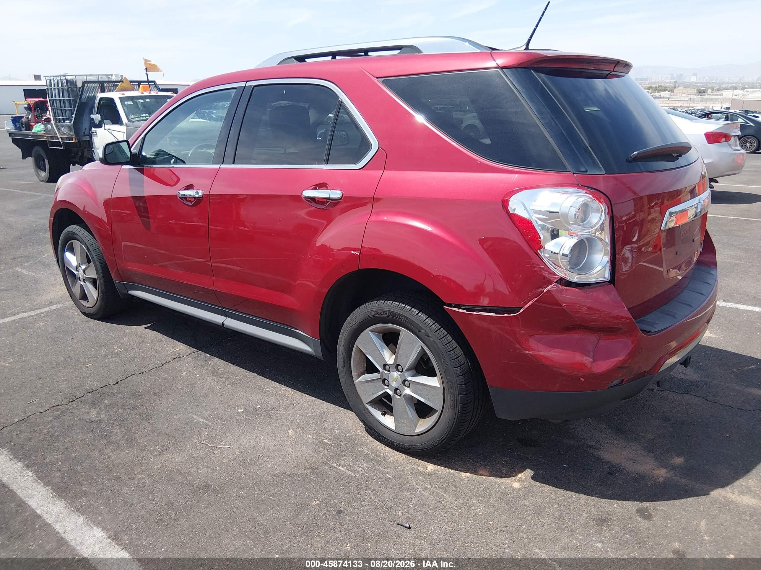 2013 Chevrolet Equinox Ltz Red vin: 2GNALFEKXD6332007