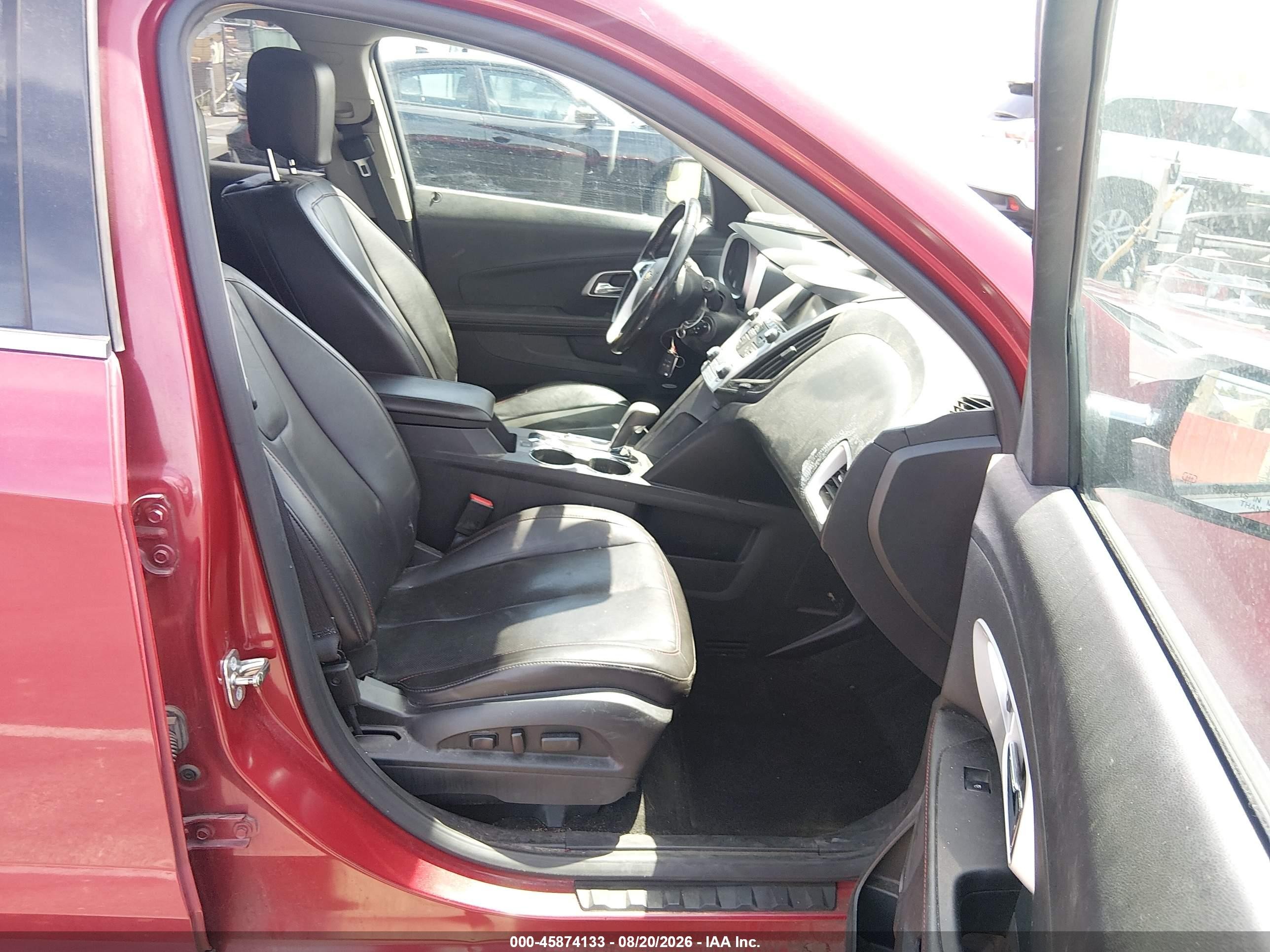 2013 Chevrolet Equinox Ltz Red vin: 2GNALFEKXD6332007