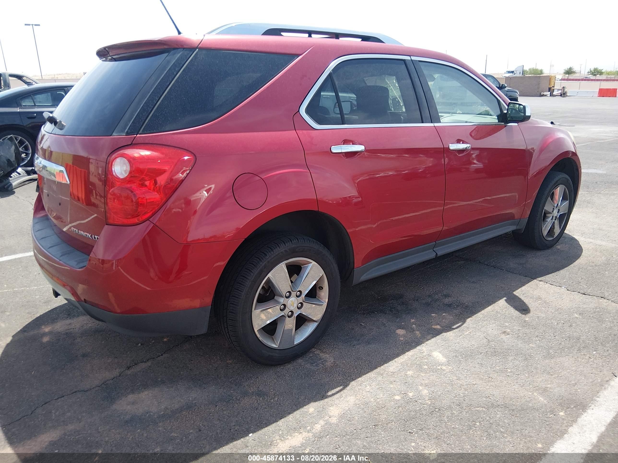 2013 Chevrolet Equinox Ltz Red vin: 2GNALFEKXD6332007